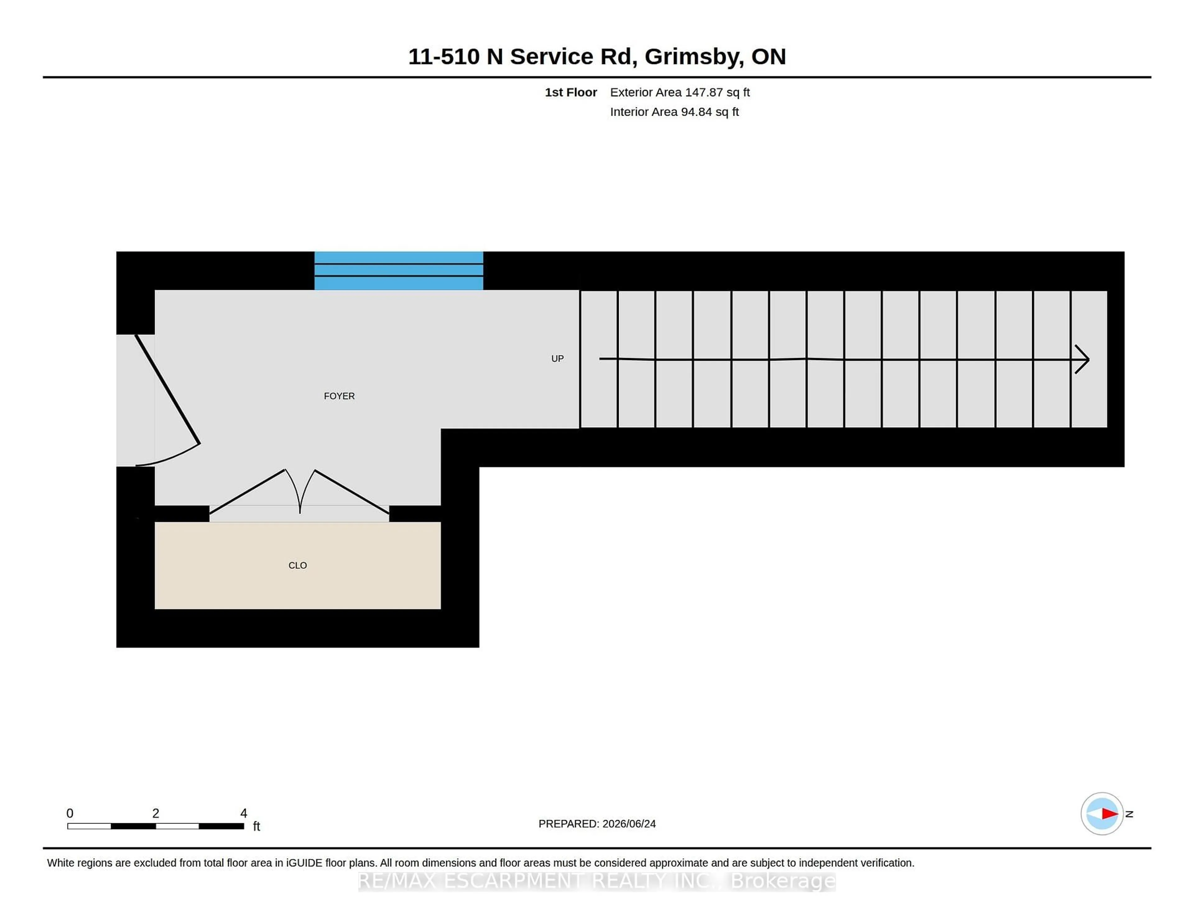 Floor plan for 510 North Service Rd #11, Grimsby Ontario L3M 0C9