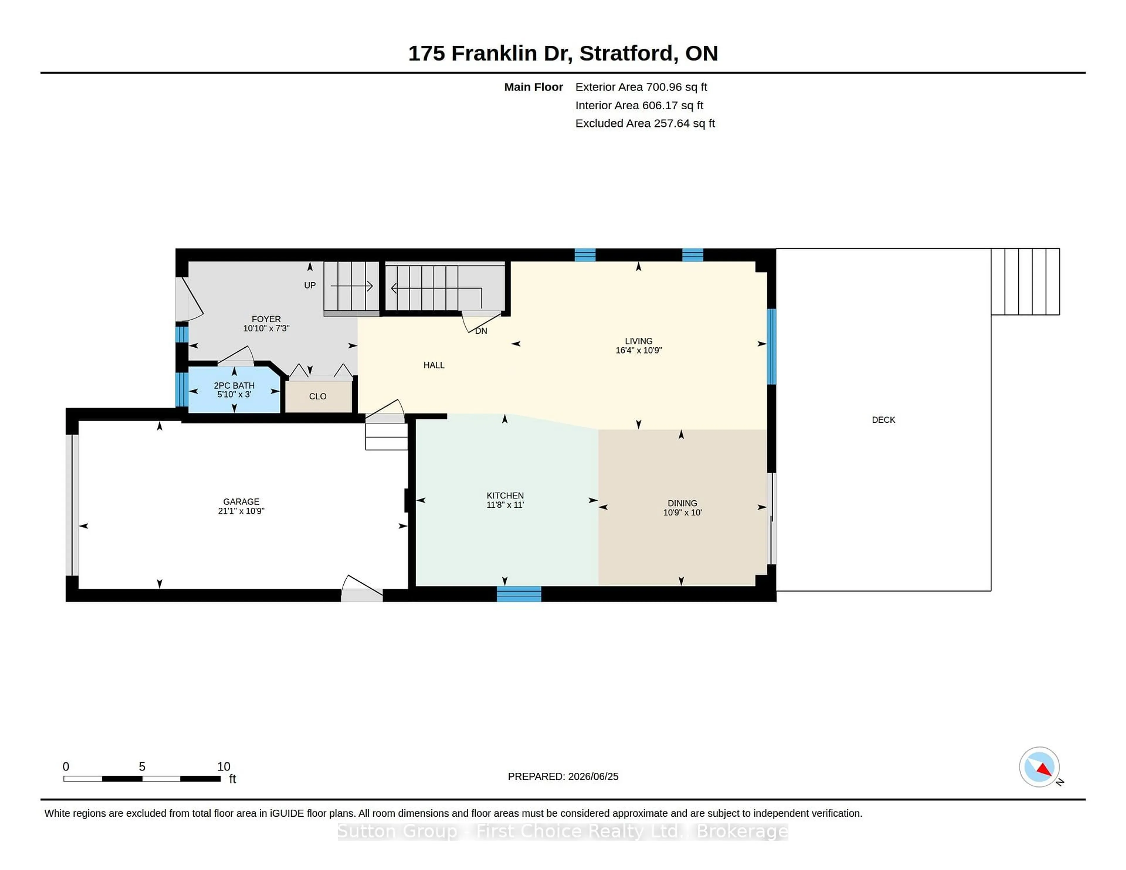 Floor plan for 175 Franklin Dr, Stratford Ontario N5A 6R1