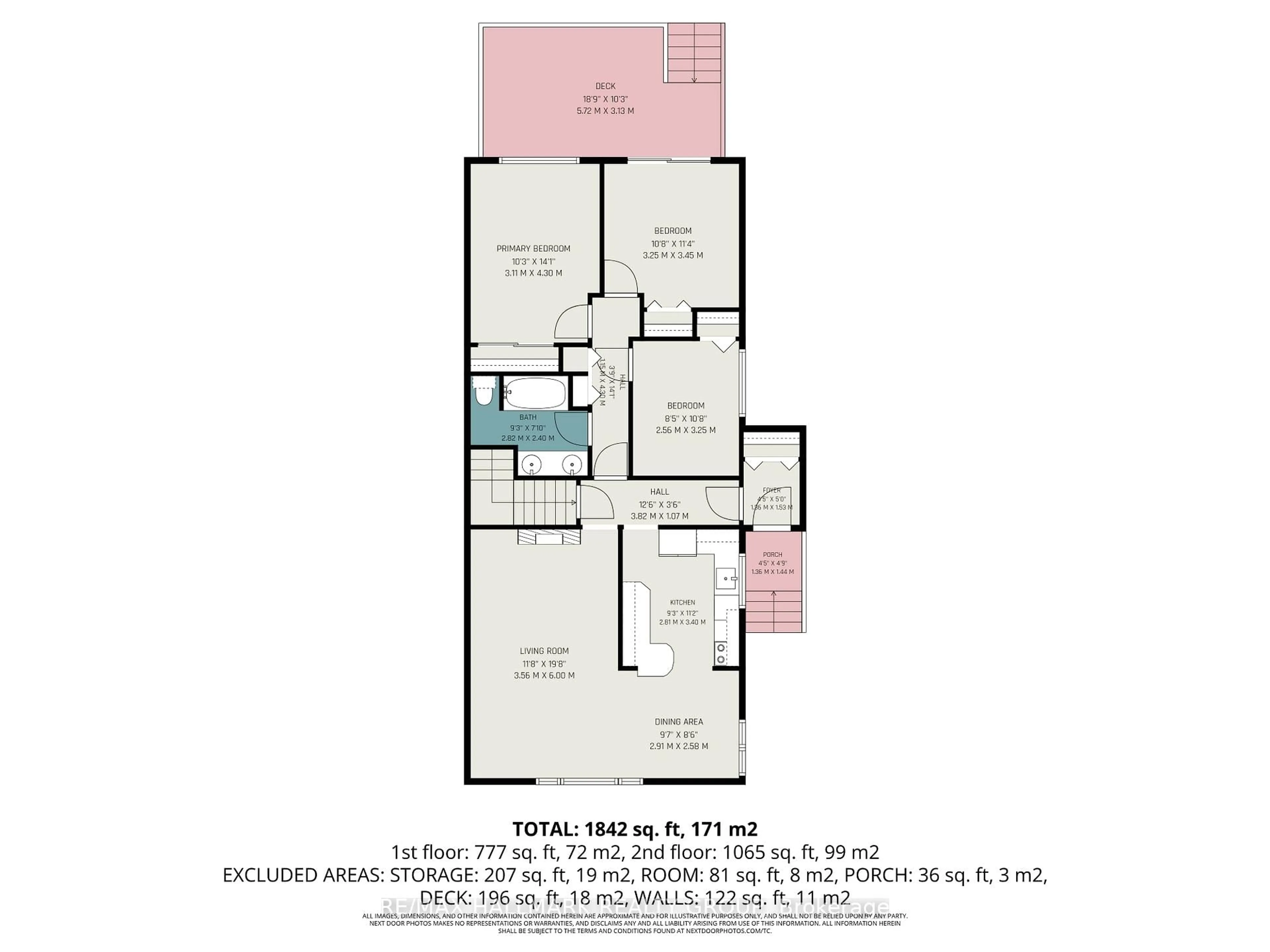 Floor plan for 33 Newbury Ave, Ottawa Ontario K2E 6K7