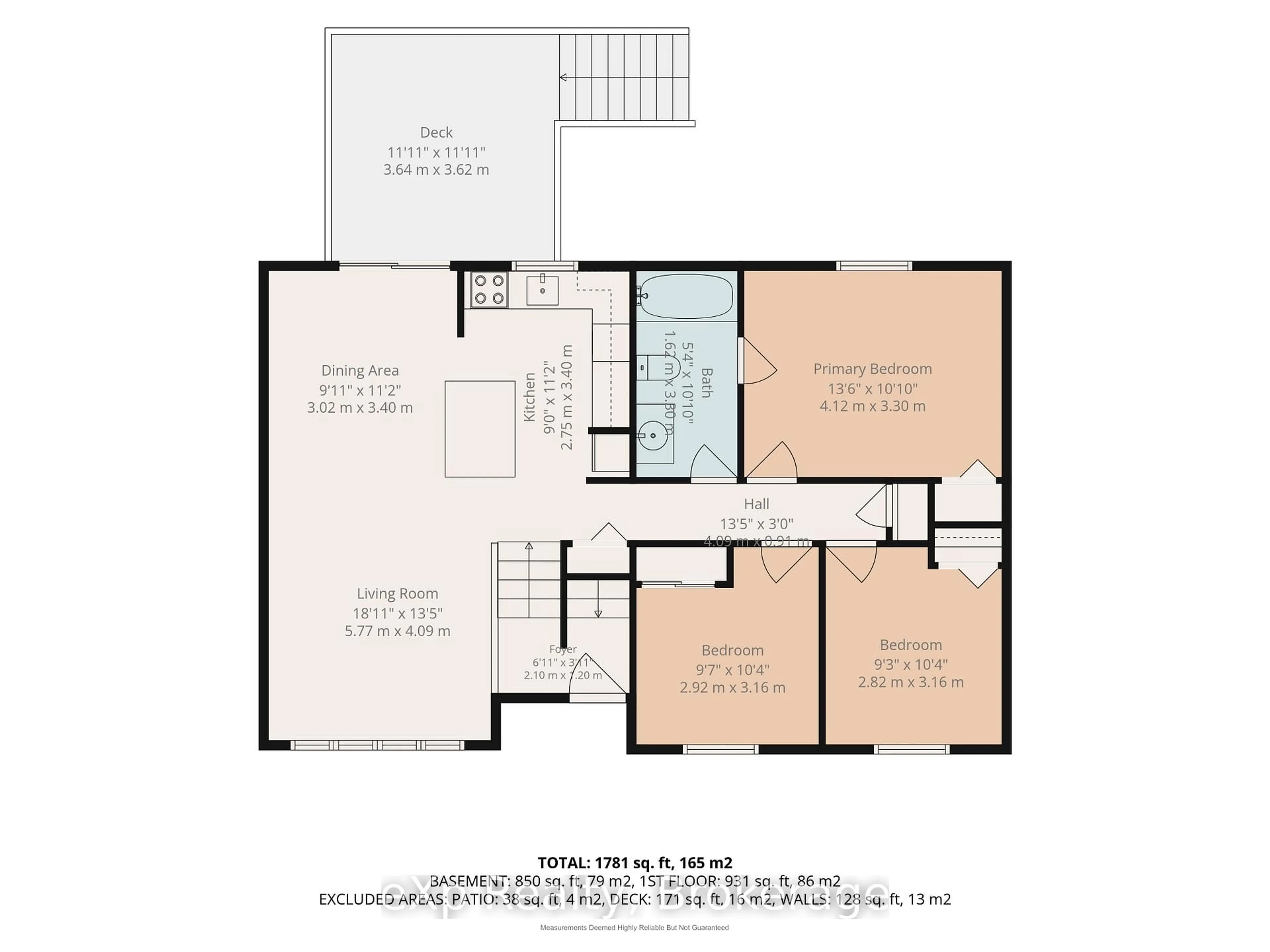 Floor plan for 342 Front St, Quinte West Ontario K8V 4P5
