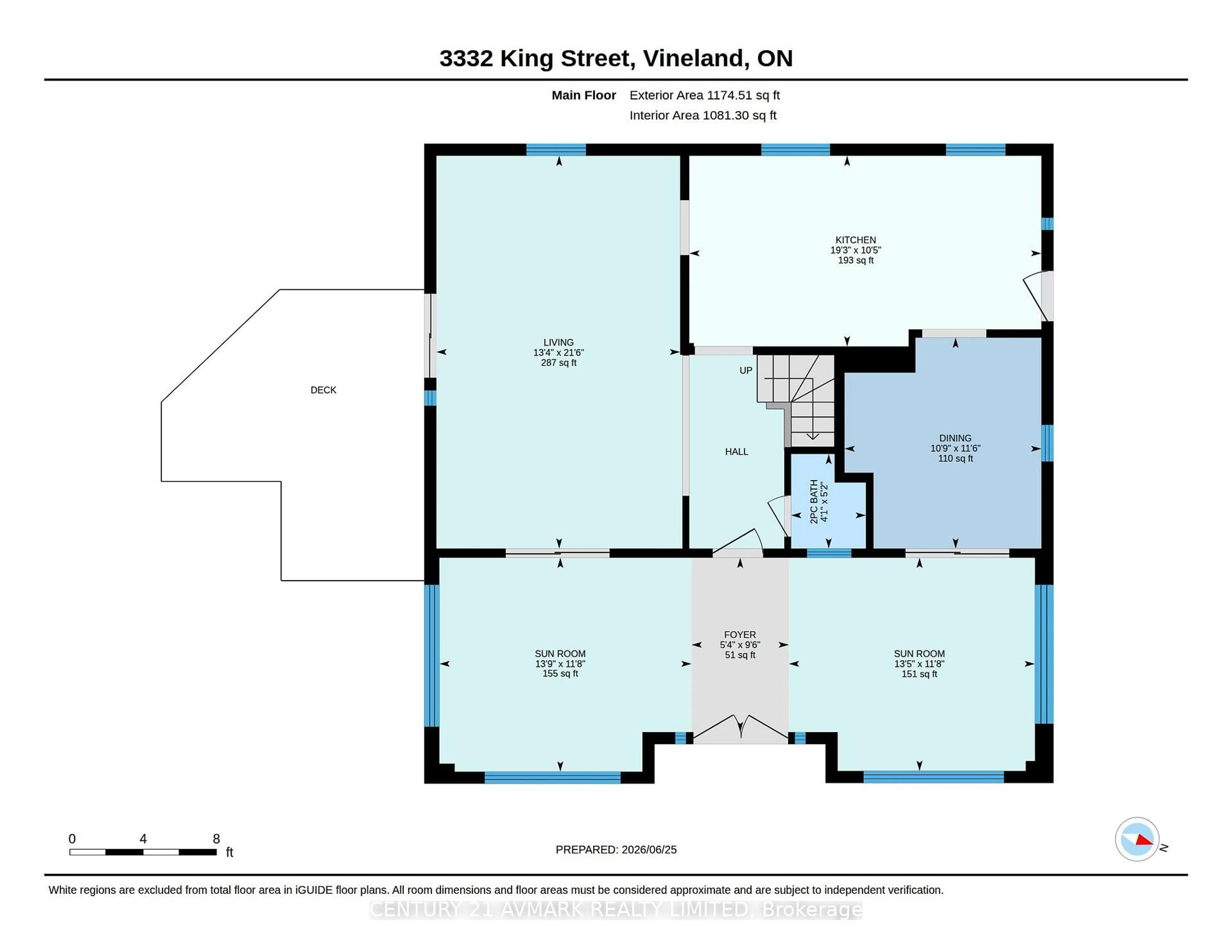 Floor plan for 3332 King St, Lincoln Ontario L0R 2C0