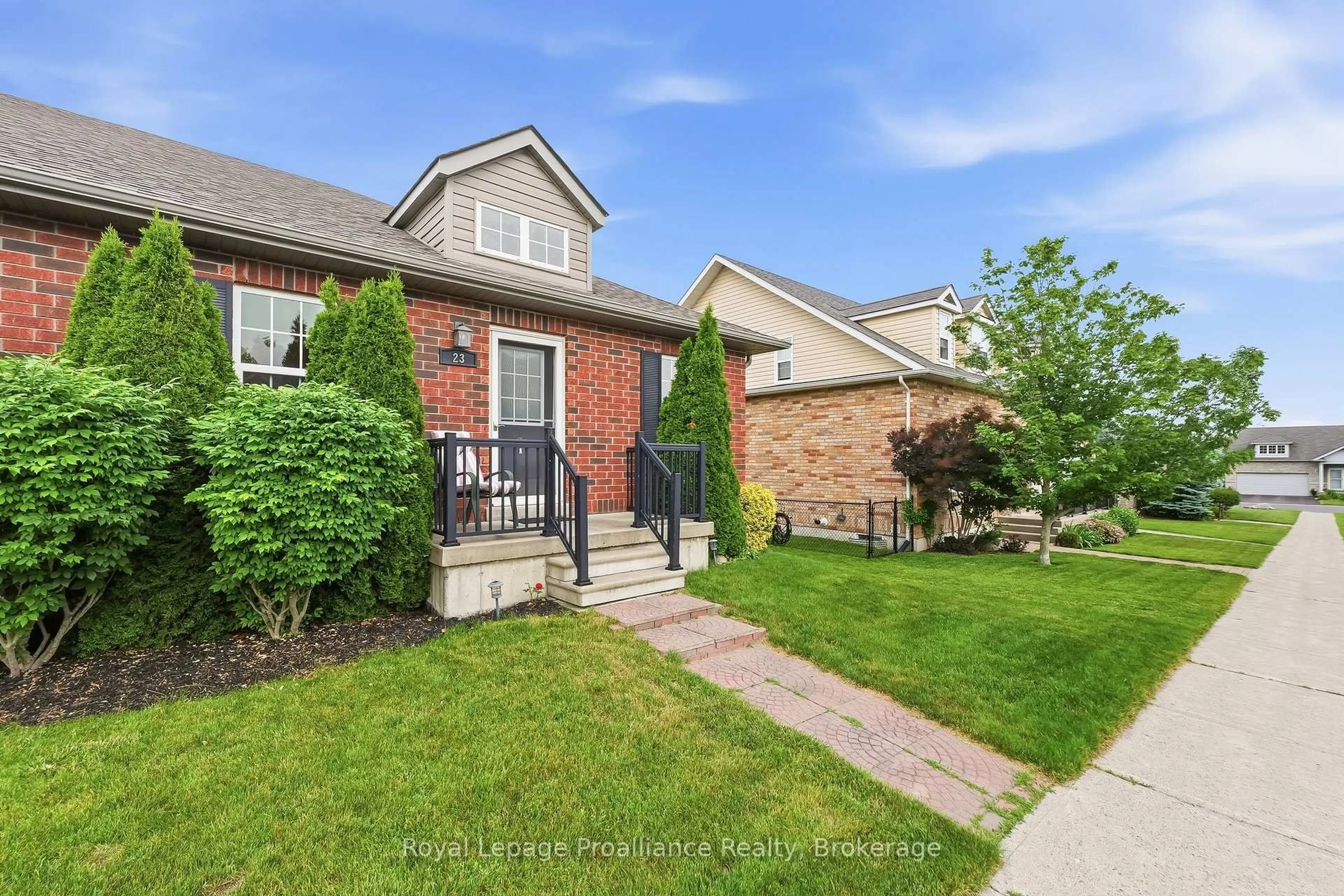 Home with brick exterior material, street for 23 Empire Blvd, Brighton Ontario K0K 1H0