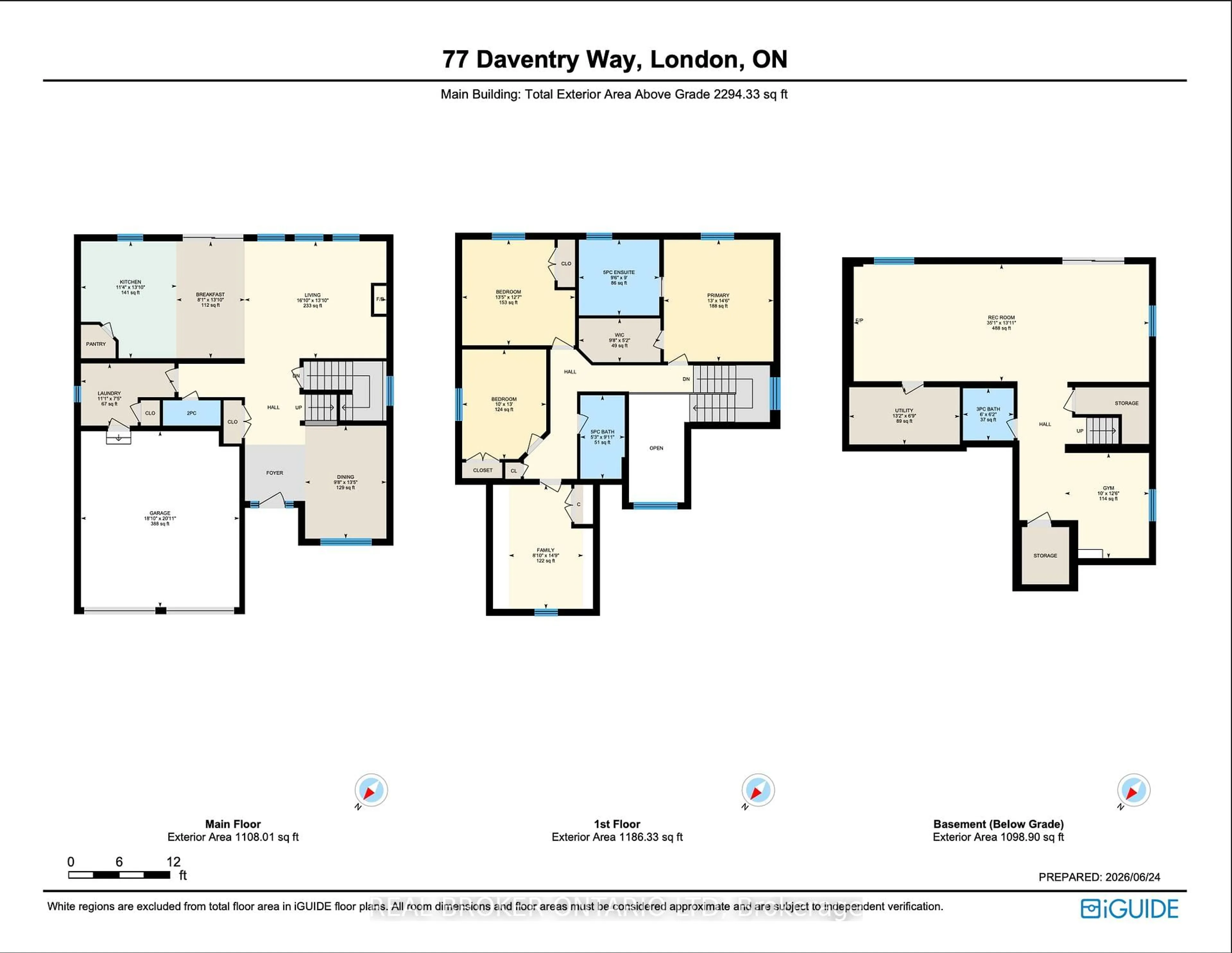 Floor plan for 77 Daventry Way, Middlesex Centre Ontario N0L 1R0