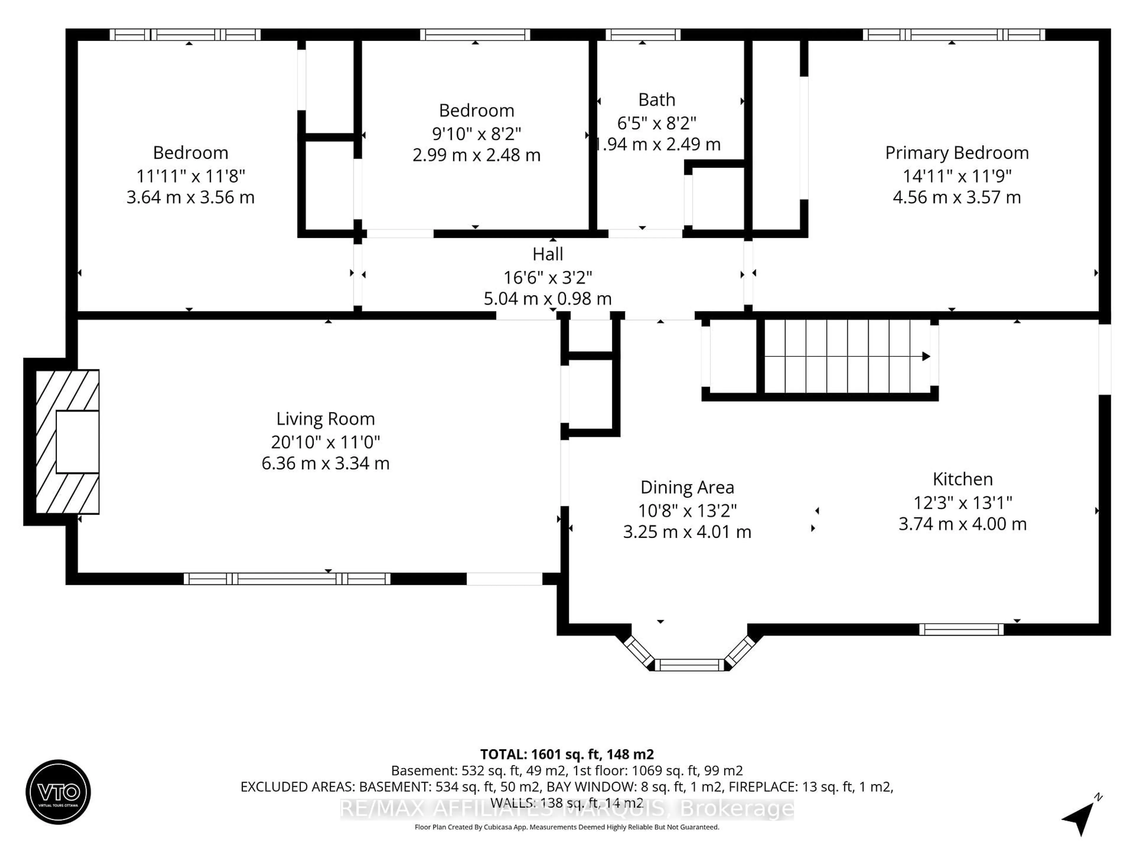 Floor plan for 7 Ontario St, Smiths Falls Ontario K7A 4K6
