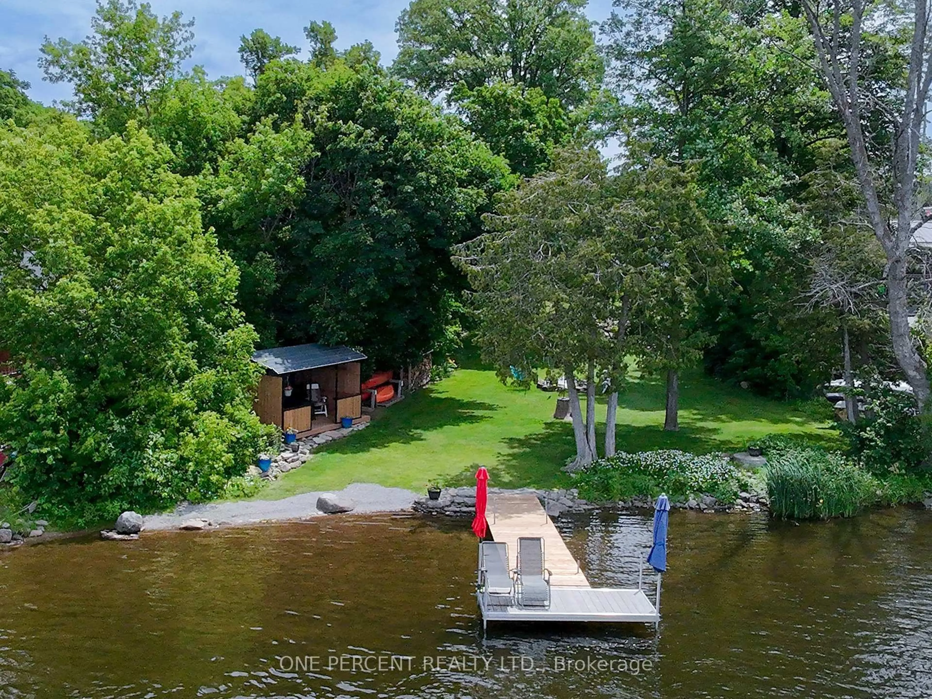 A pic from outside/outdoor area/front of a property/back of a property/a pic from drone, water/lake/river/ocean view for 424 County Rd 38 Rd, Trent Hills Ontario K0L 1L0