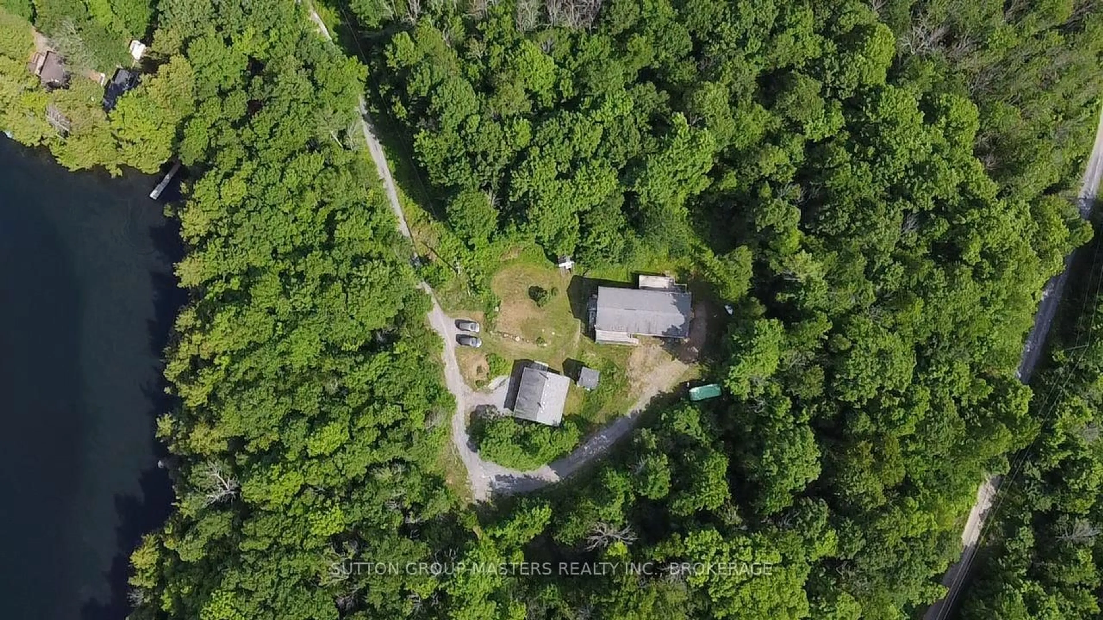 A pic from outside/outdoor area/front of a property/back of a property/a pic from drone, forest/trees view for 1140 St. Georges Lake Rd, Maberly Ontario K0H 2B0