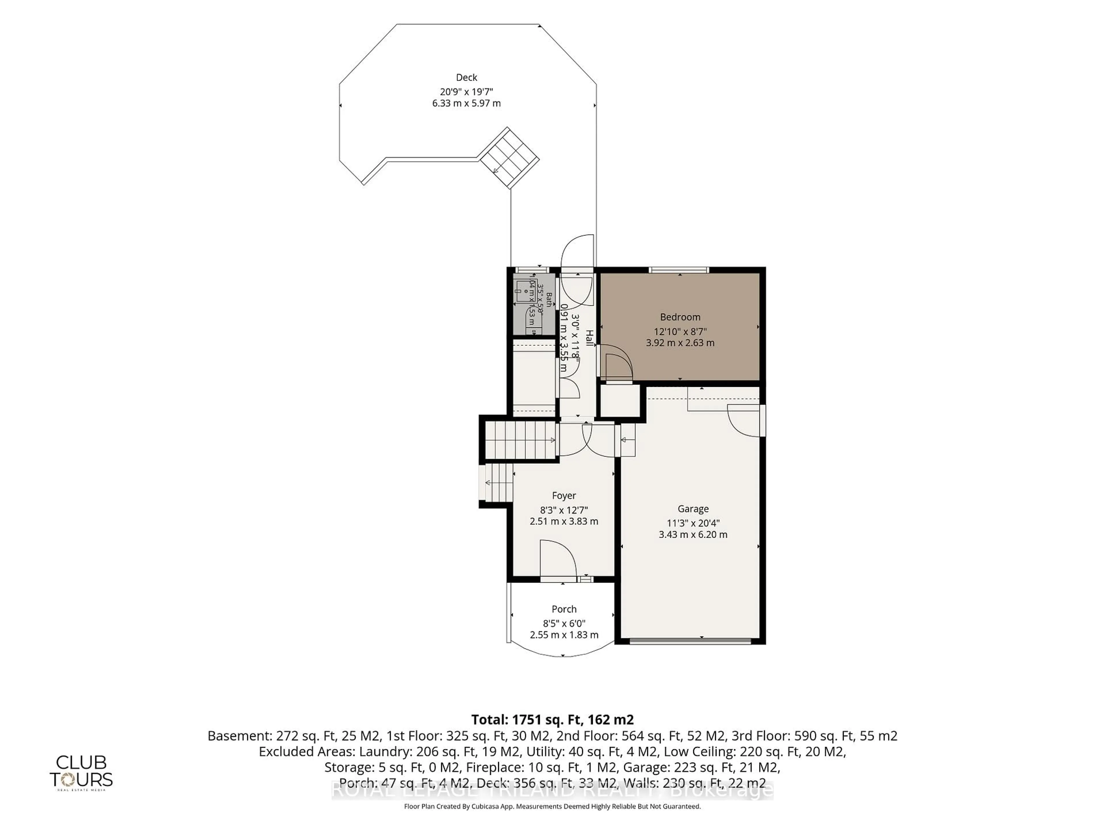 Floor plan for 509 Belvedere Ave, London South Ontario N6K 2R3