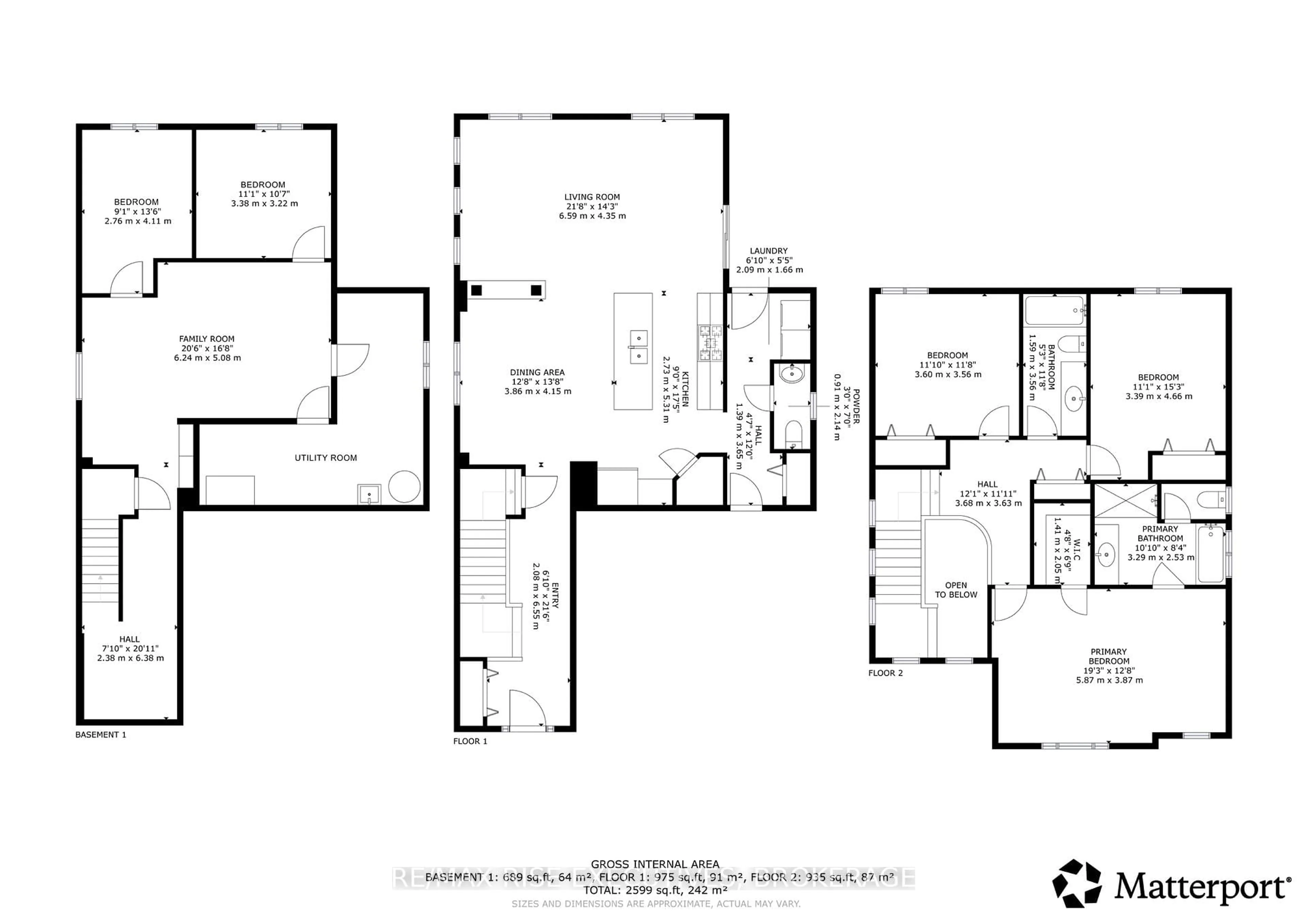 Floor plan for 909 Edward Riley Dr, Kingston Ontario K7P 0E3