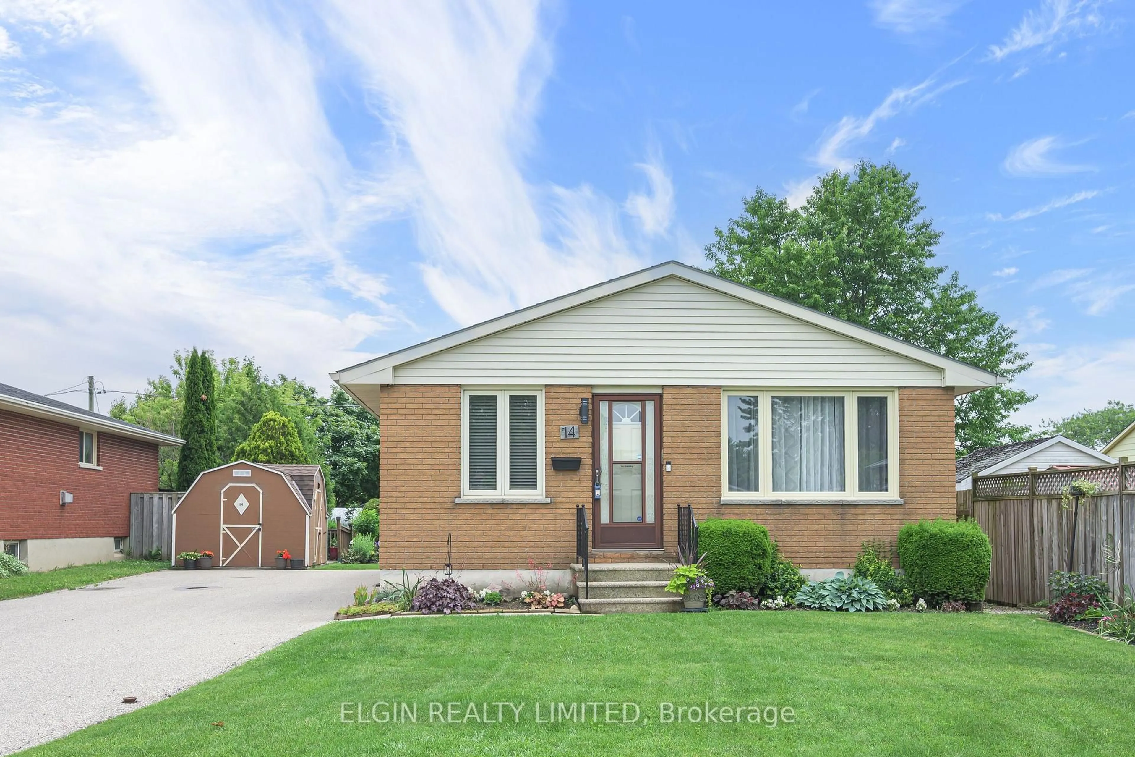 Home with brick exterior material, street for 14 Raven Ave, St. Thomas Ontario N5R 5L1