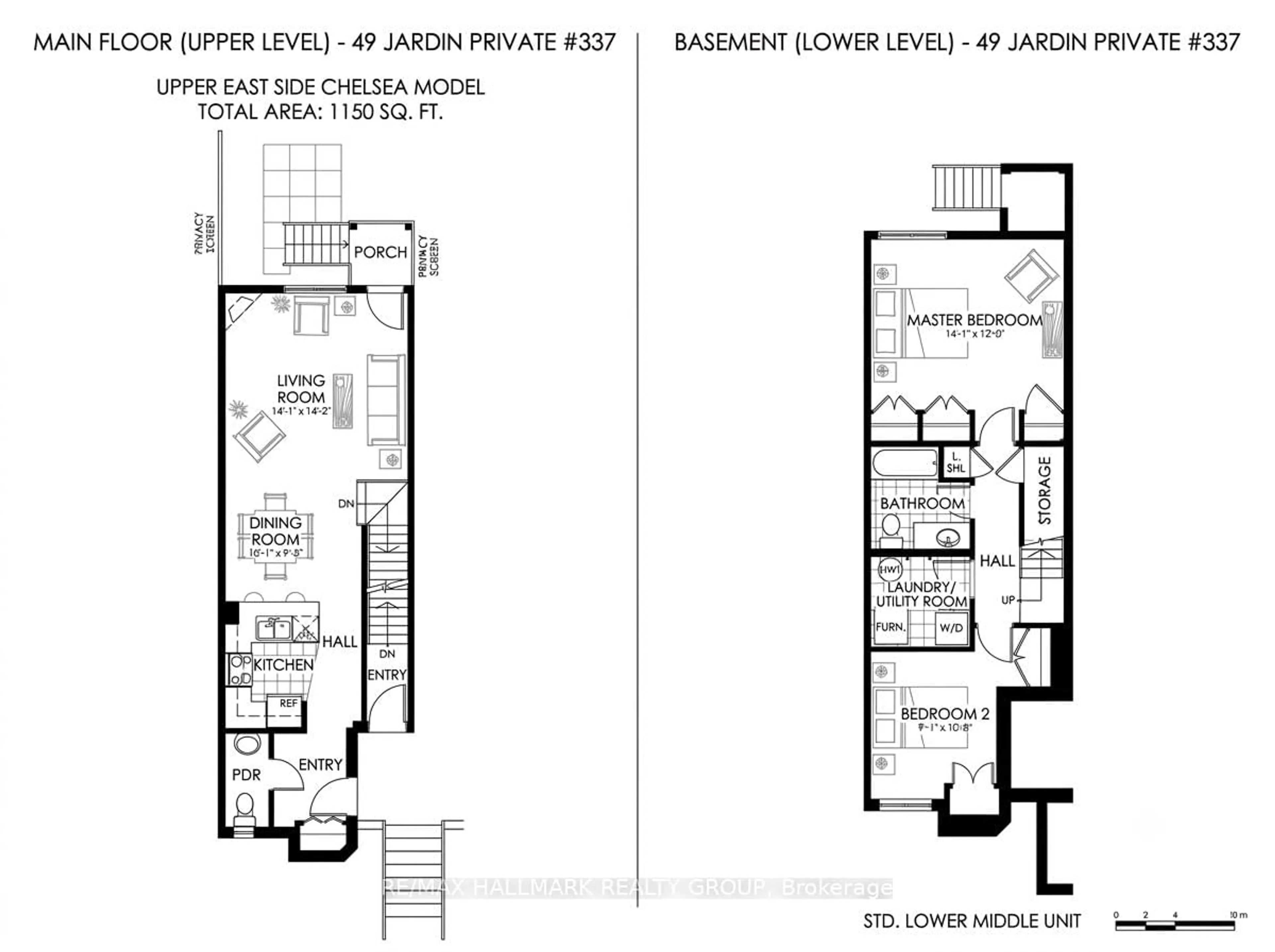 Floor plan for 49 Jardin Private #337, Ottawa Ontario K1K 2V8