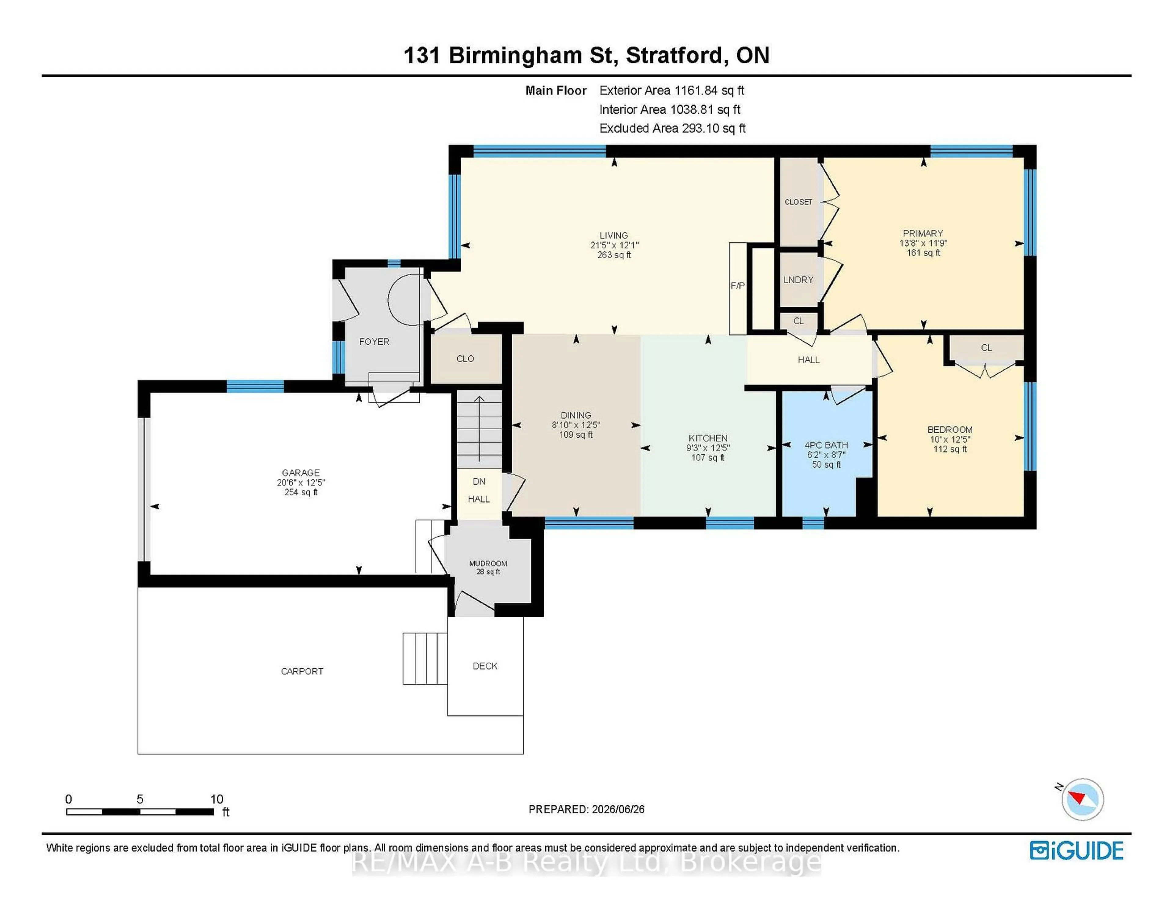 Floor plan for 131 Birmingham St, Stratford Ontario N5A 2T1