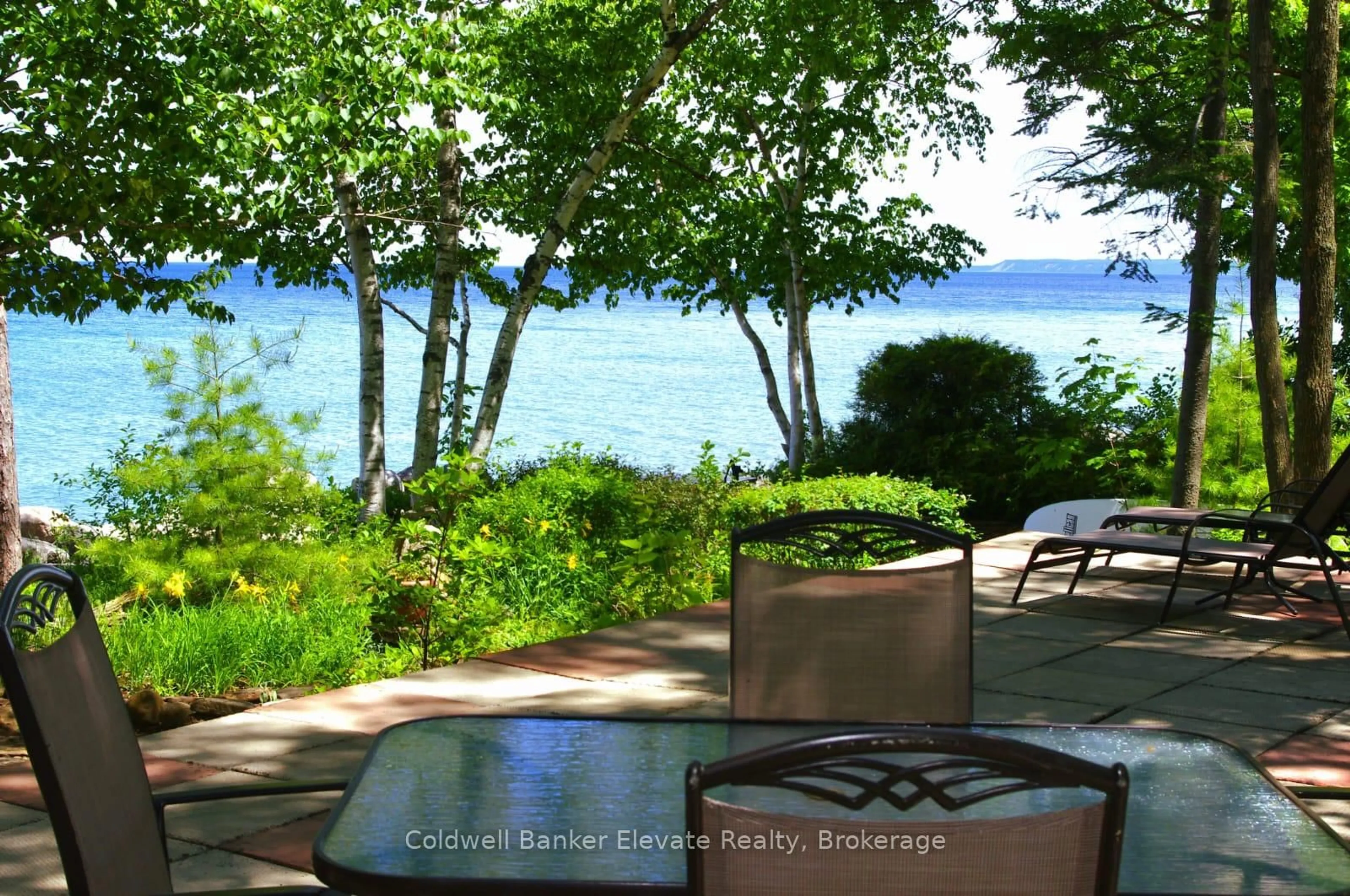 Patio, water/lake/river/ocean view for 504553 Grey 1 Rd, Georgian Bluffs Ontario N0H 2T0