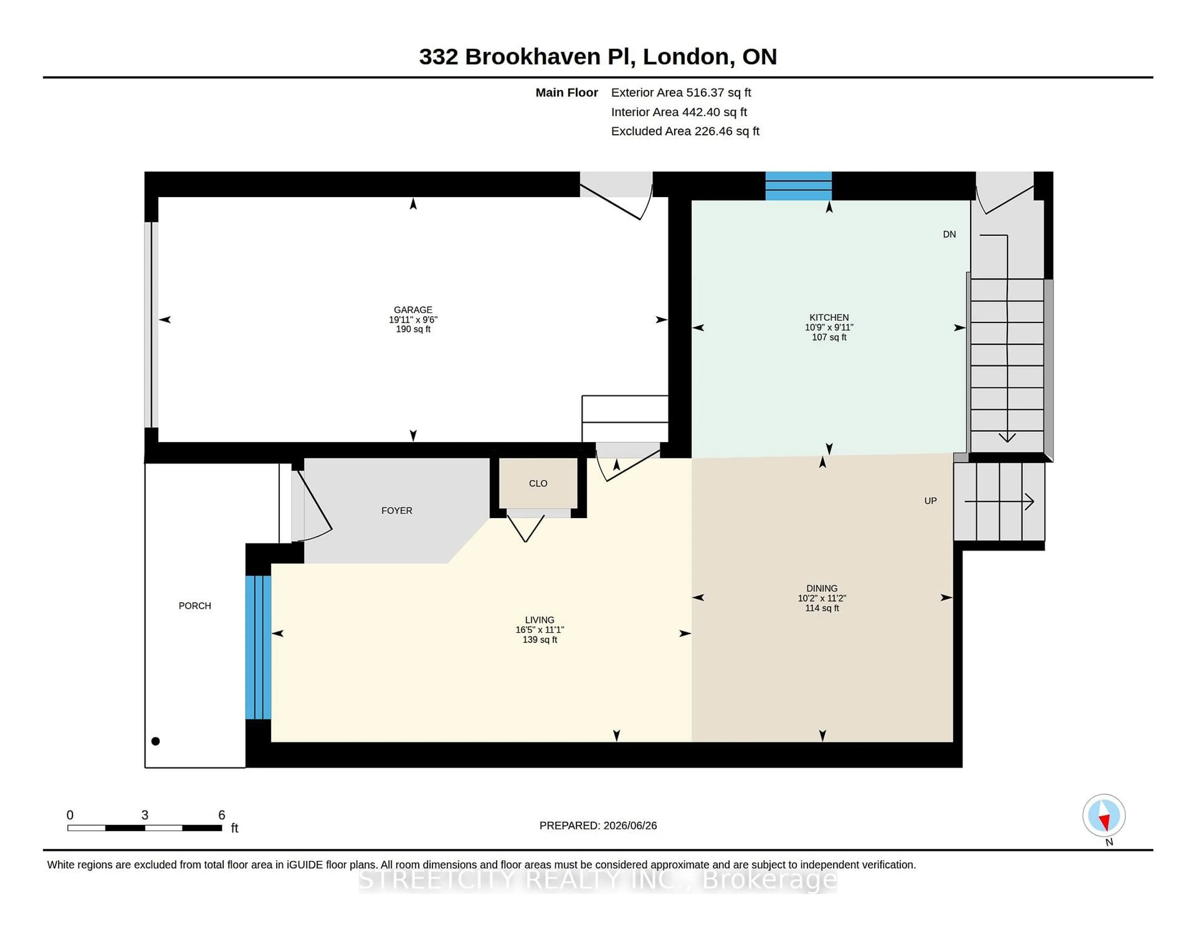 Floor plan for 332 Brookhaven Pl, London East Ontario N5Y 5N4