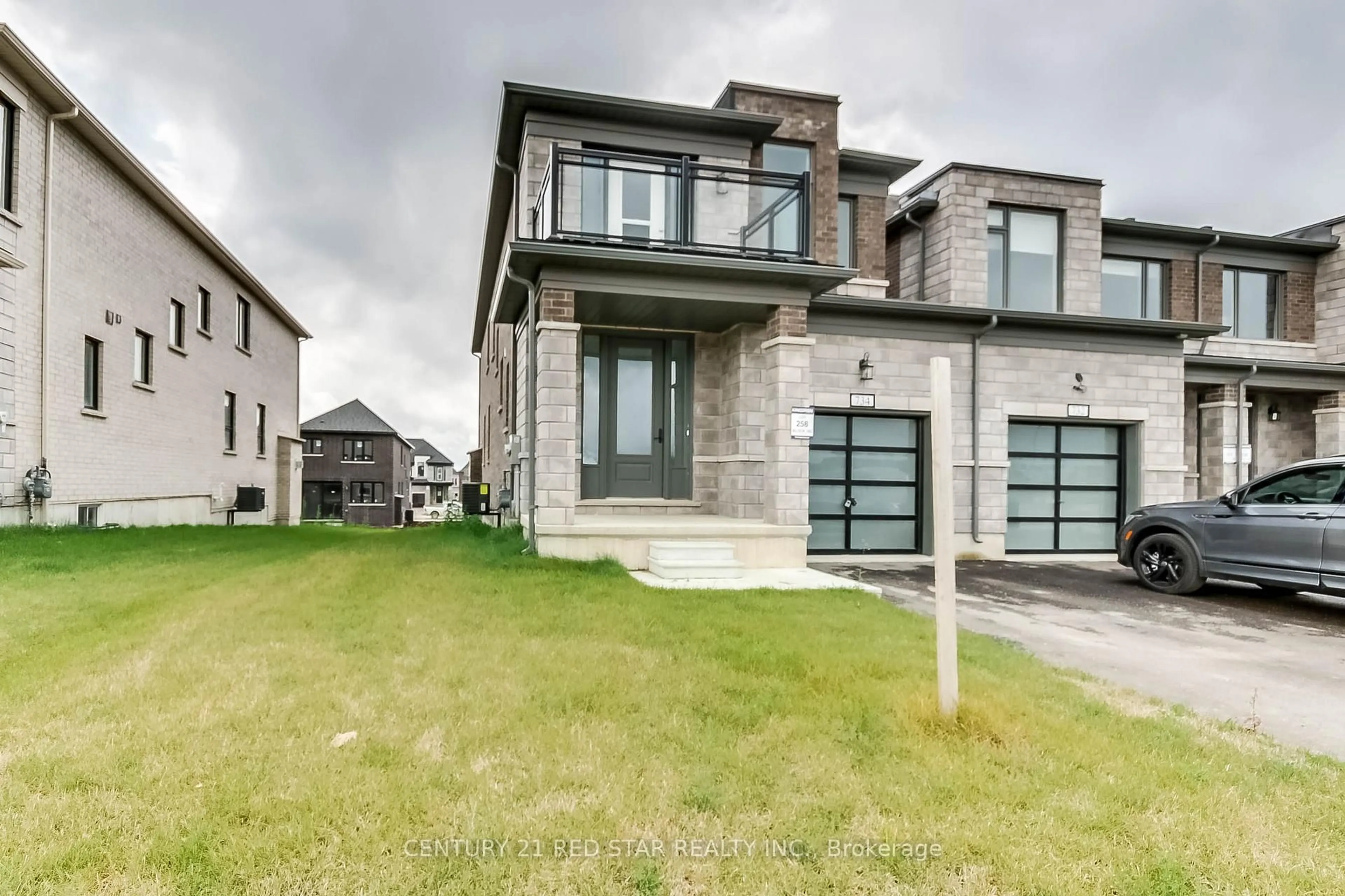 Home with brick exterior material, street for 734 Khalsa Dr, Woodstock Ontario N4T 0P5