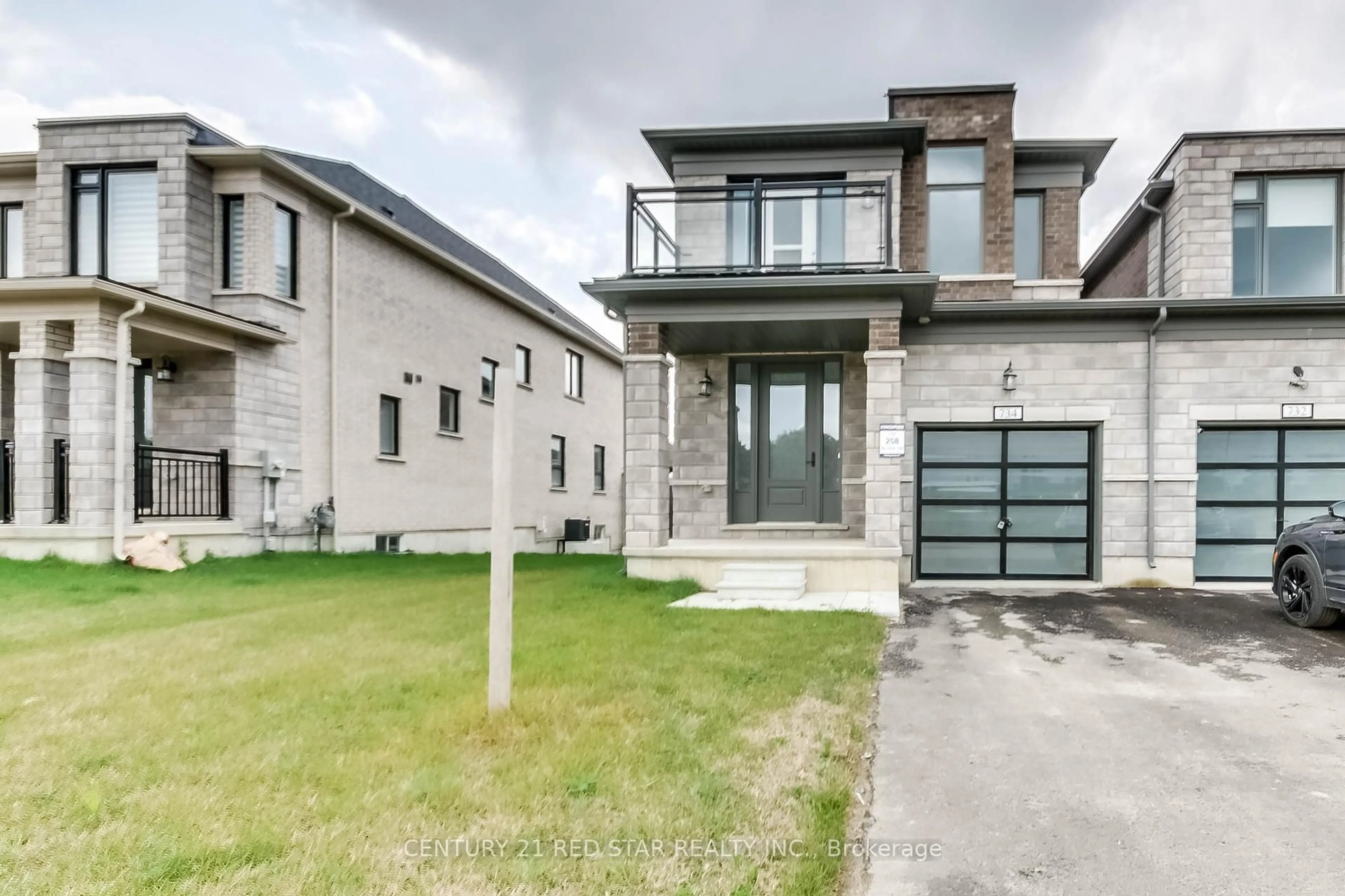Home with brick exterior material, street for 734 Khalsa Dr, Woodstock Ontario N4T 0P5