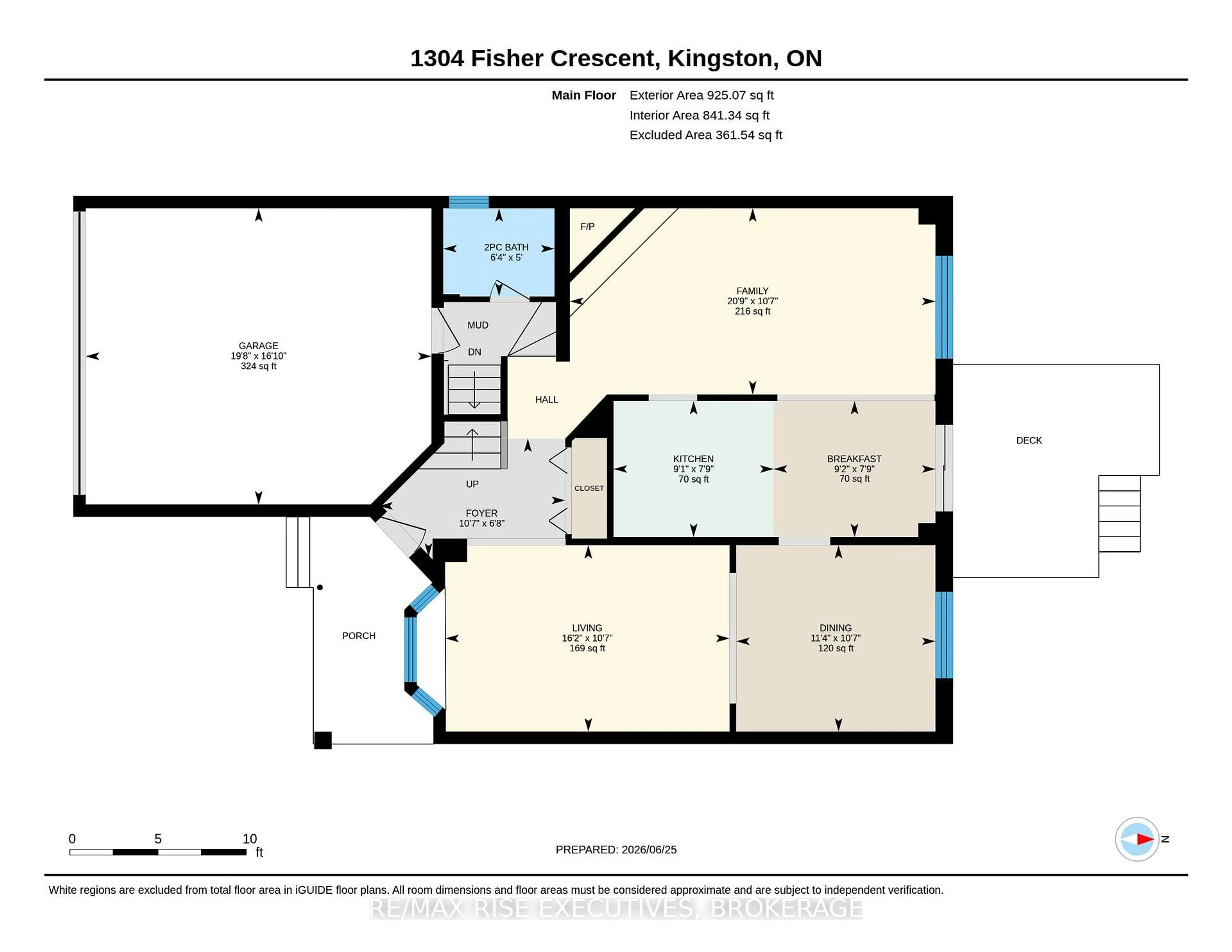 Floor plan for 1304 Fisher Cres, Kingston Ontario K7M 8T2