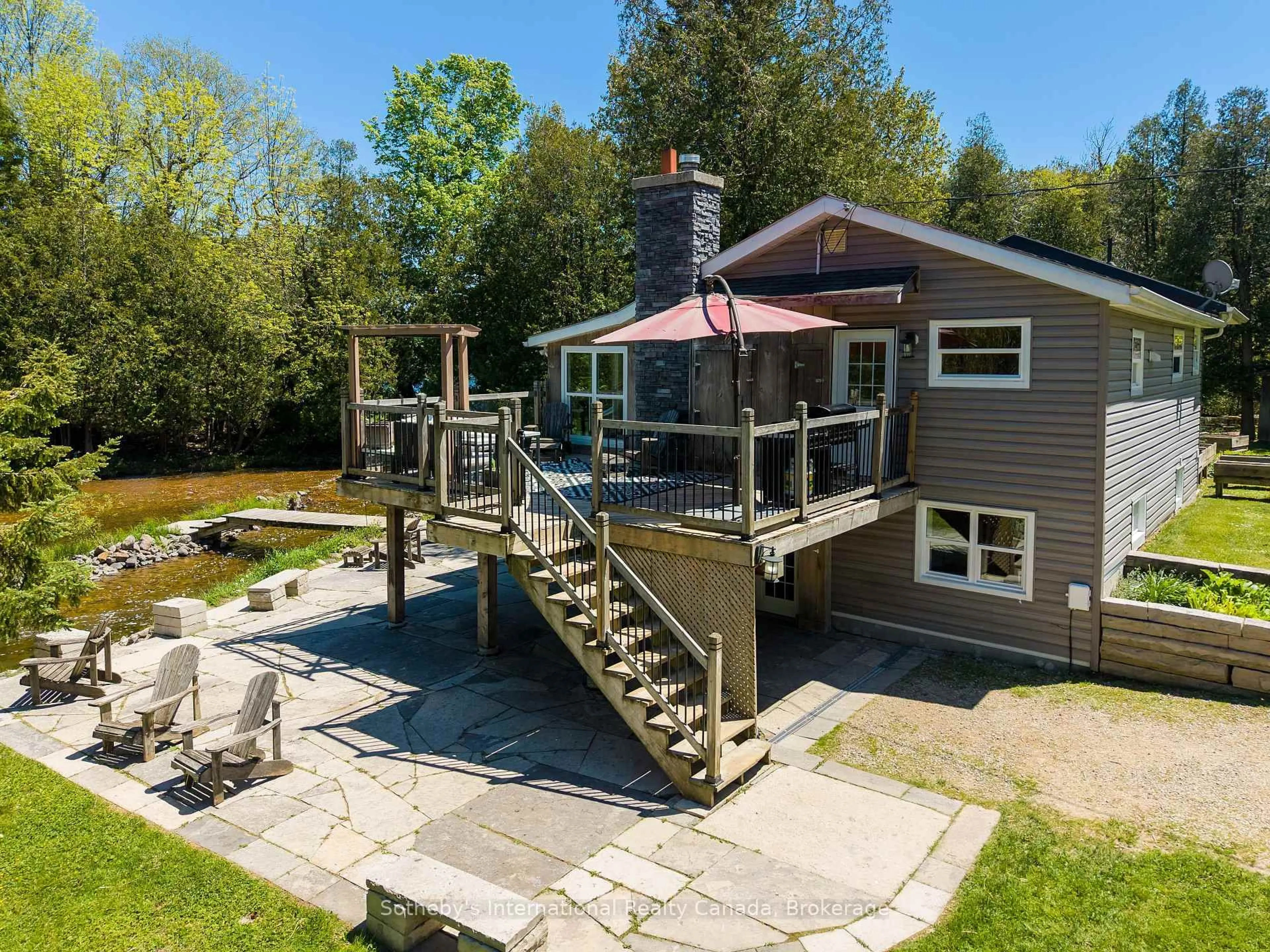 A pic from outside/outdoor area/front of a property/back of a property/a pic from drone, water/lake/river/ocean view for 640514 Hamilton Rd, Chatsworth Ontario N0H 1R0
