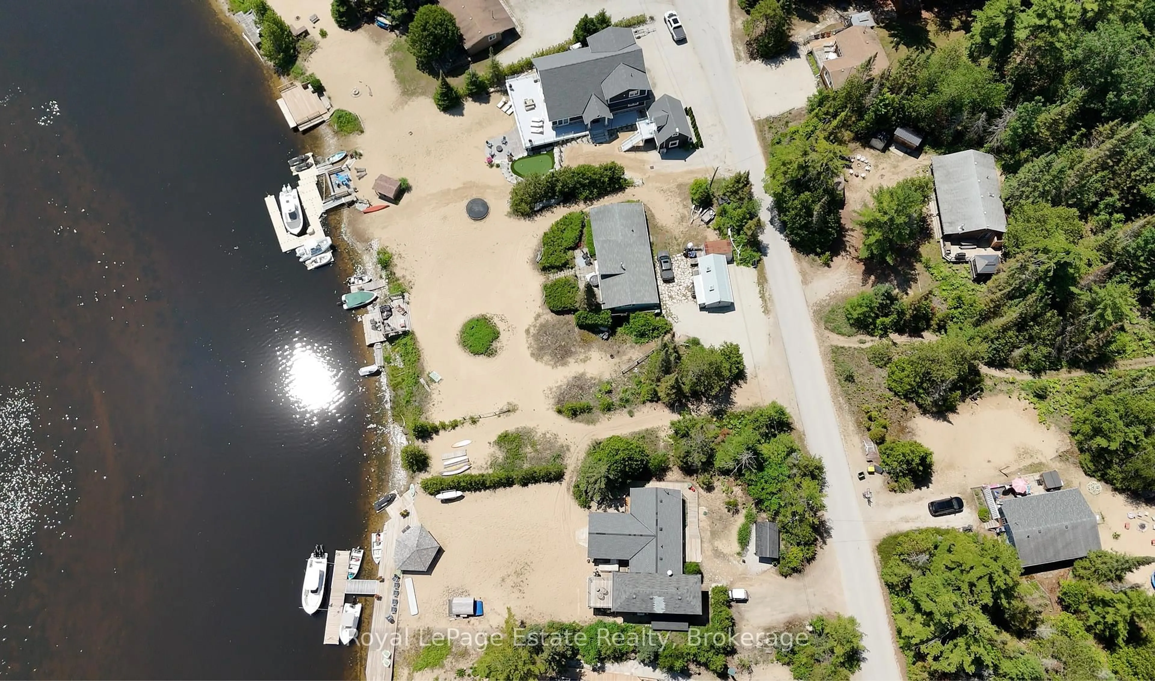 A pic from outside/outdoor area/front of a property/back of a property/a pic from drone, water/lake/river/ocean view for 234 Ogimah Rd, Native Leased Lands Ontario N0H 2G0