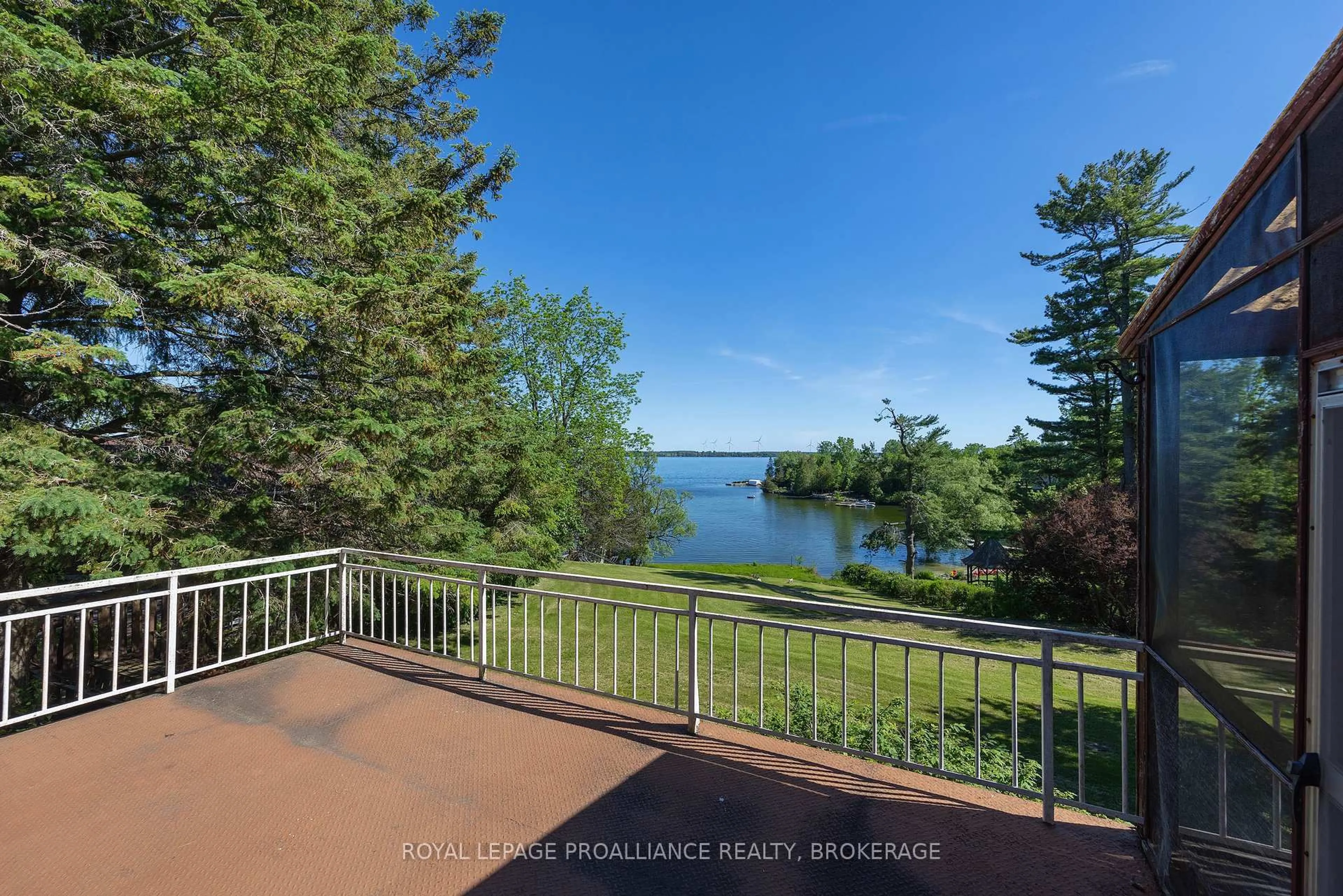 A pic from outside/outdoor area/front of a property/back of a property/a pic from drone, water/lake/river/ocean view for 4756 Bath Rd, Bath Ontario K0H 1G0