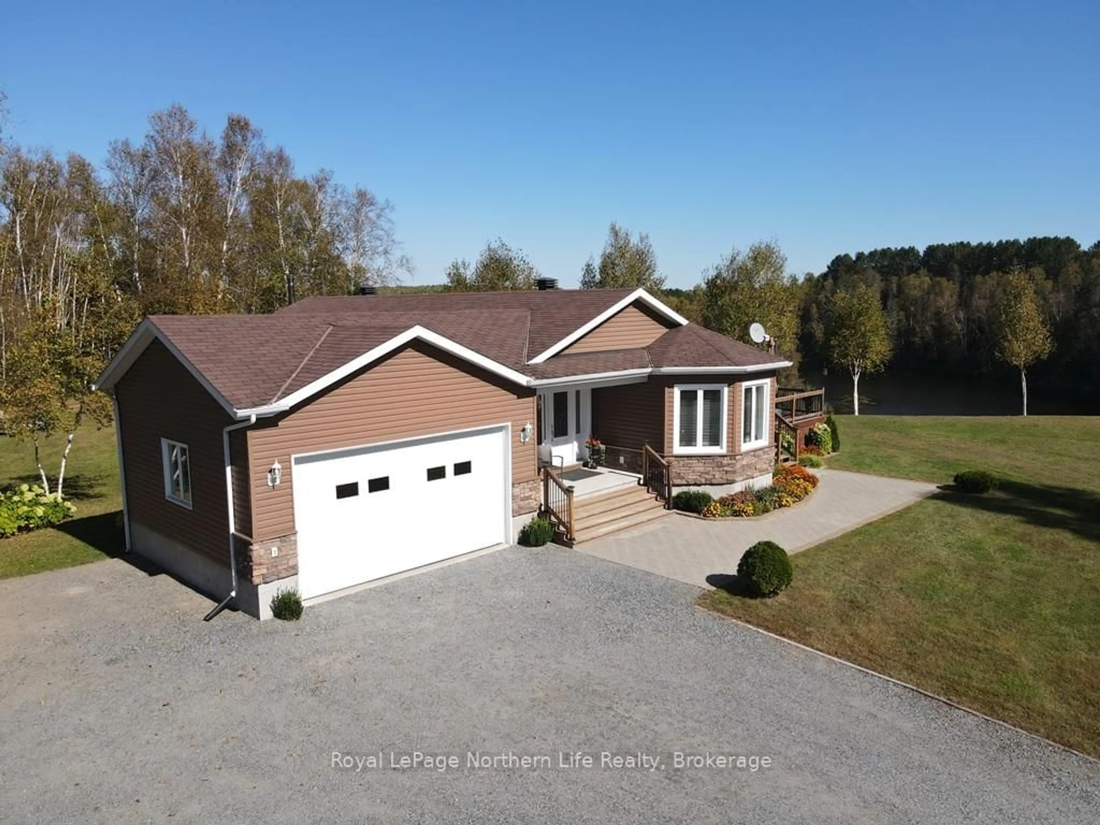 A pic from outside/outdoor area/front of a property/back of a property/a pic from drone, unknown for 725 Highway 575, West Nipissing Ontario P0H 1M0