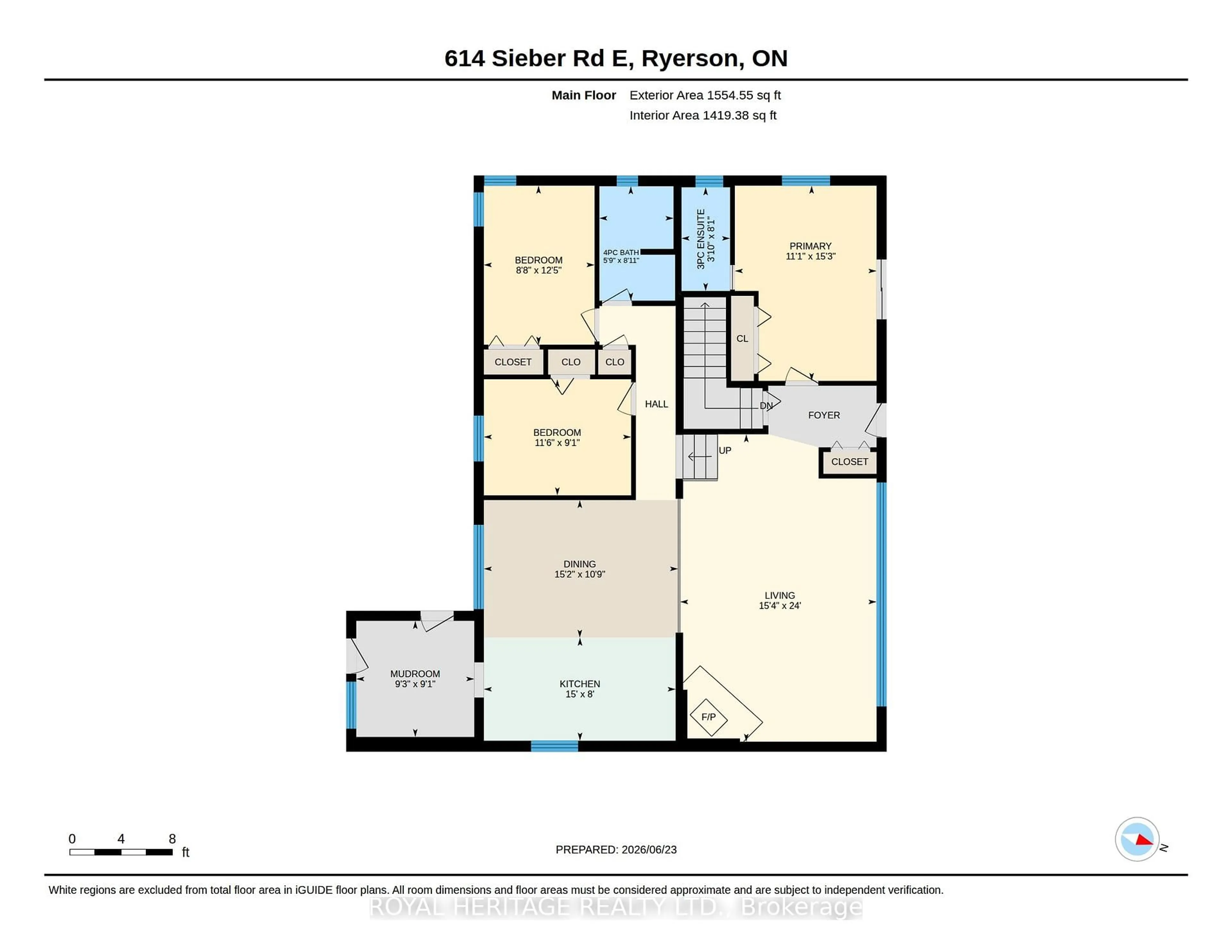 Floor plan for 614 Sieber Rd, Ryerson Ontario P0A 1C0