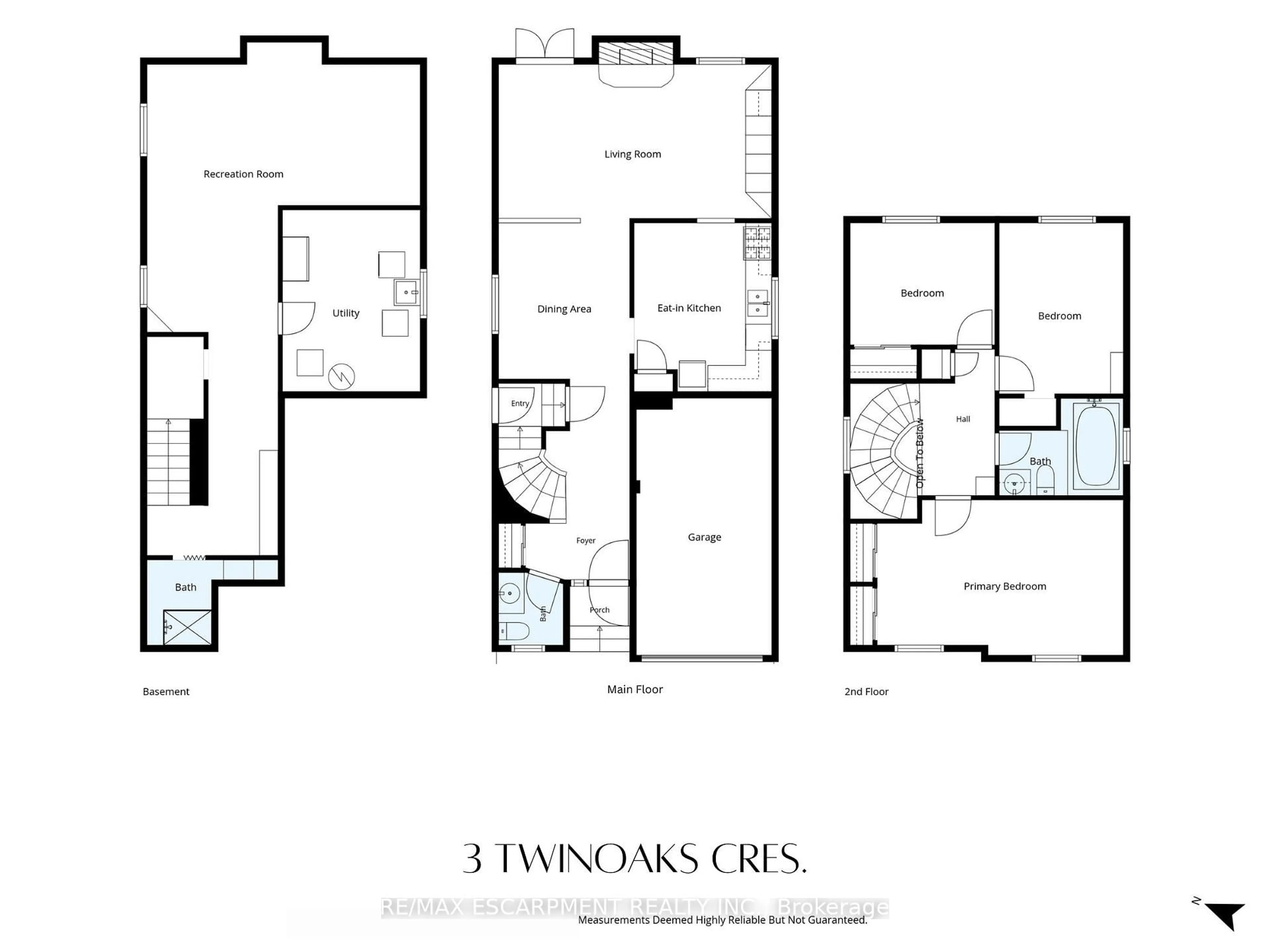 Floor plan for 3 Twinoaks Cres, Hamilton Ontario L8J 2E6