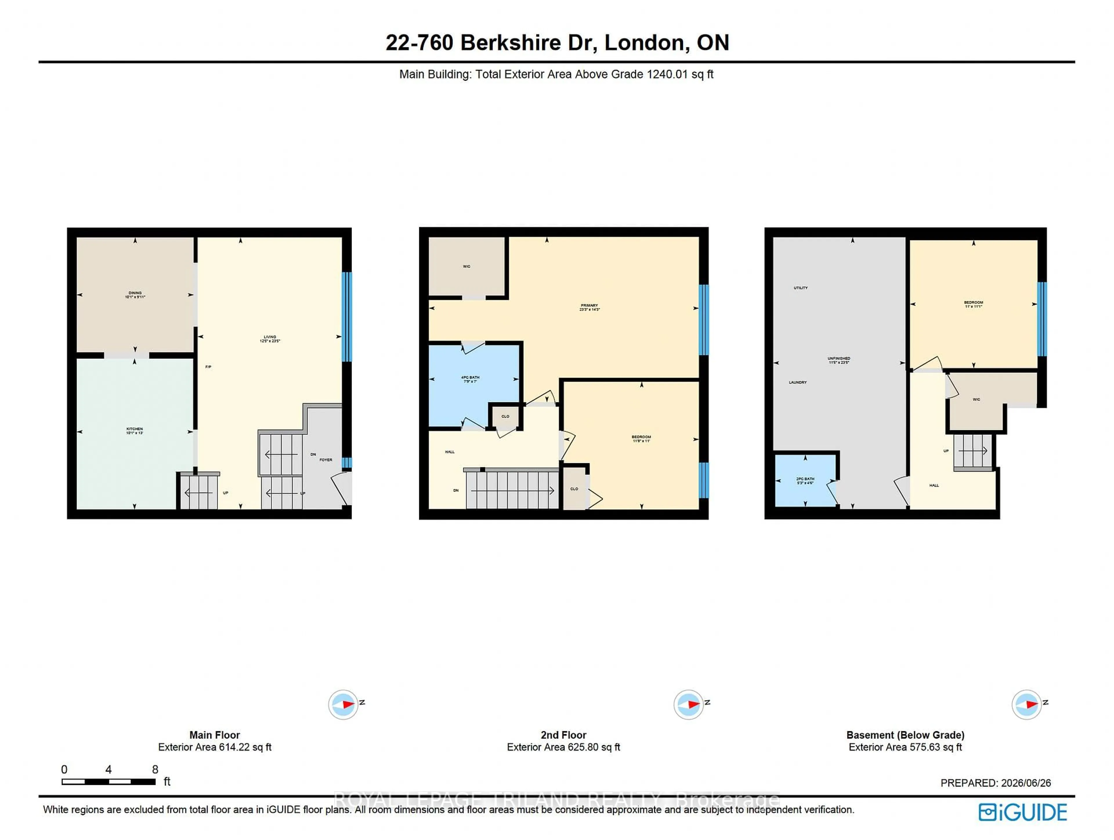 Floor plan for 760 Berkshire Dr #22, London South Ontario N6J 4A5
