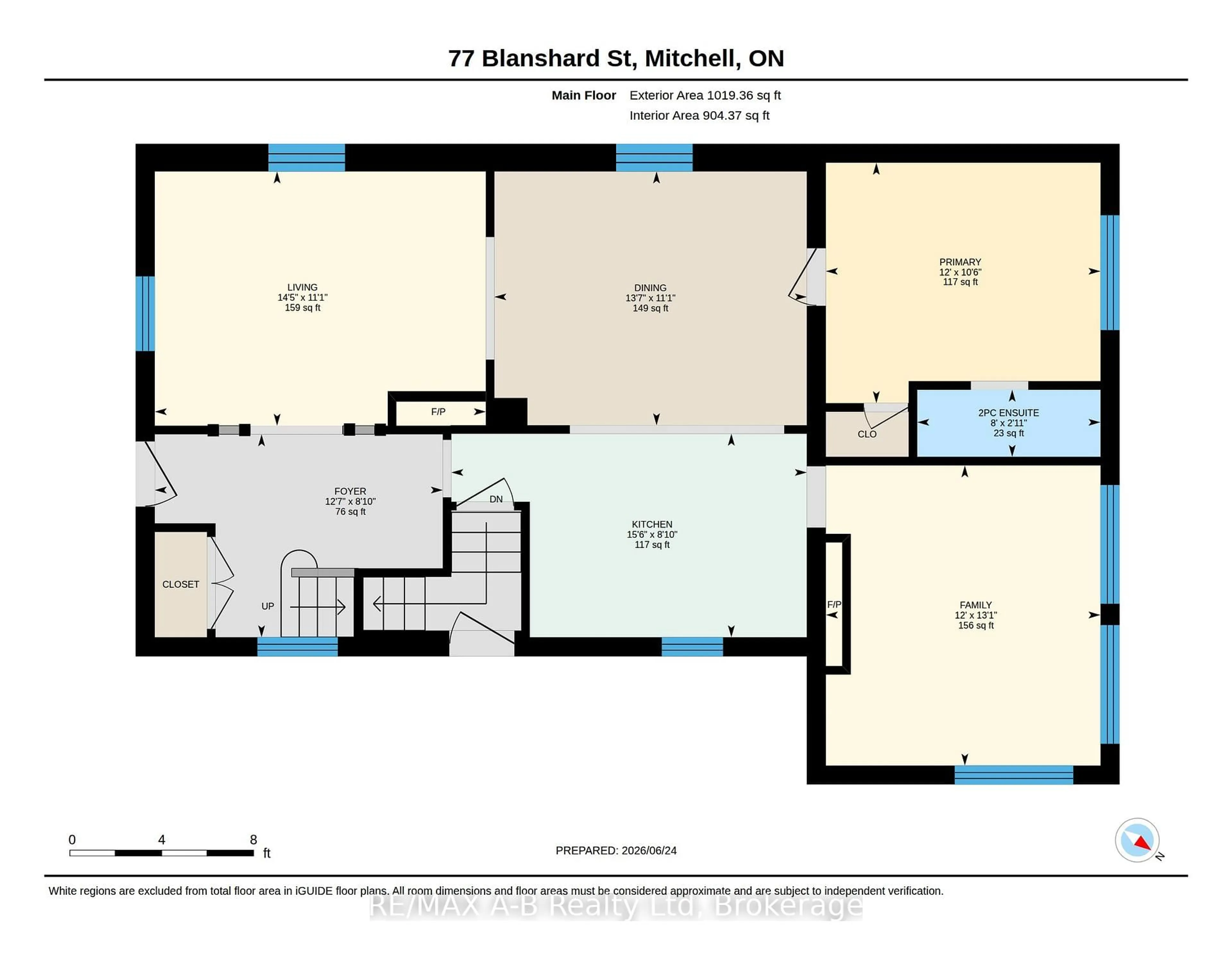 Floor plan for 77 Blanshard St, West Perth Ontario N0K 1N0