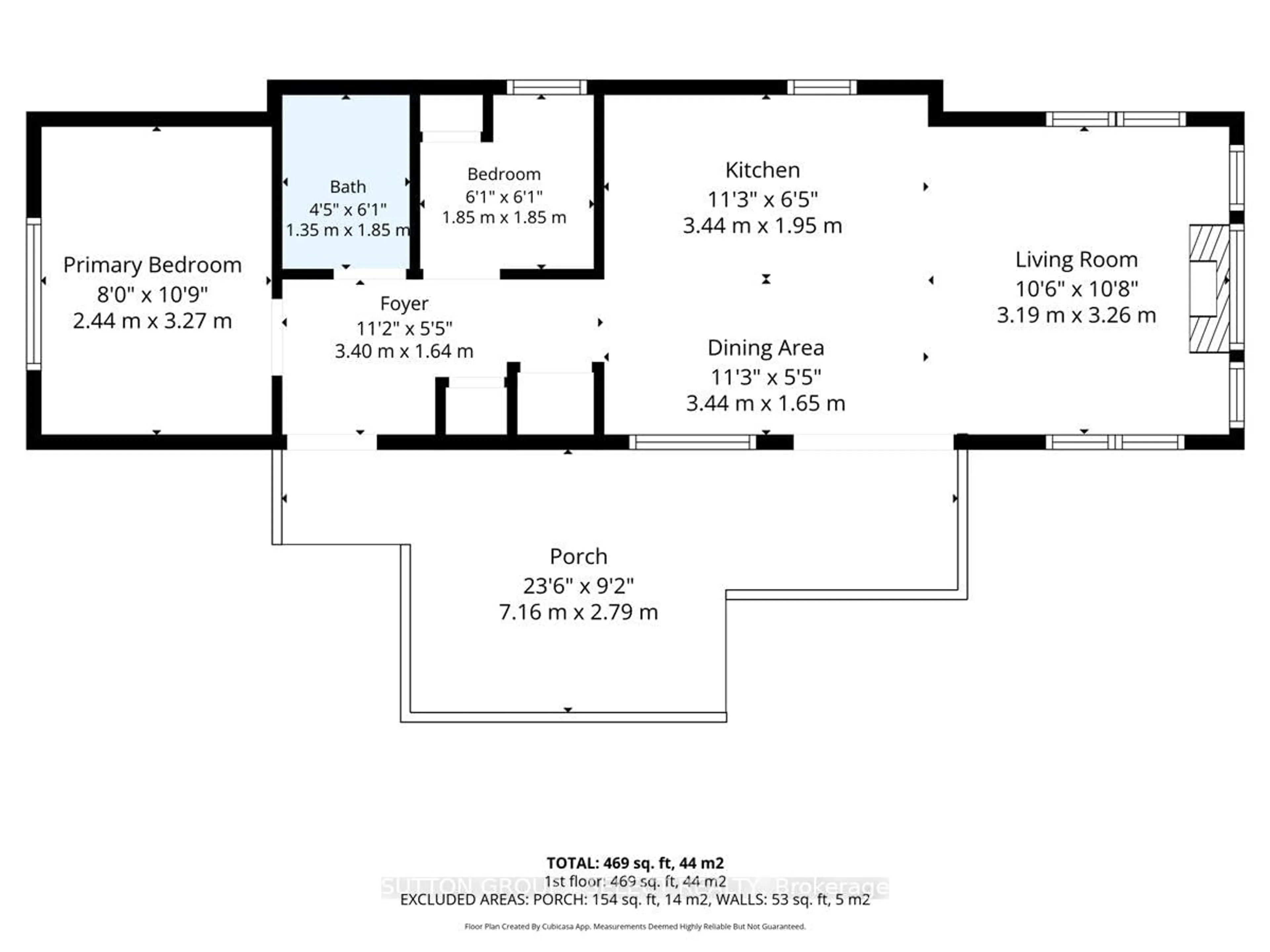 Floor plan for 8685 Rock Glen Rd #402, Lambton Shores Ontario N0M 1B0