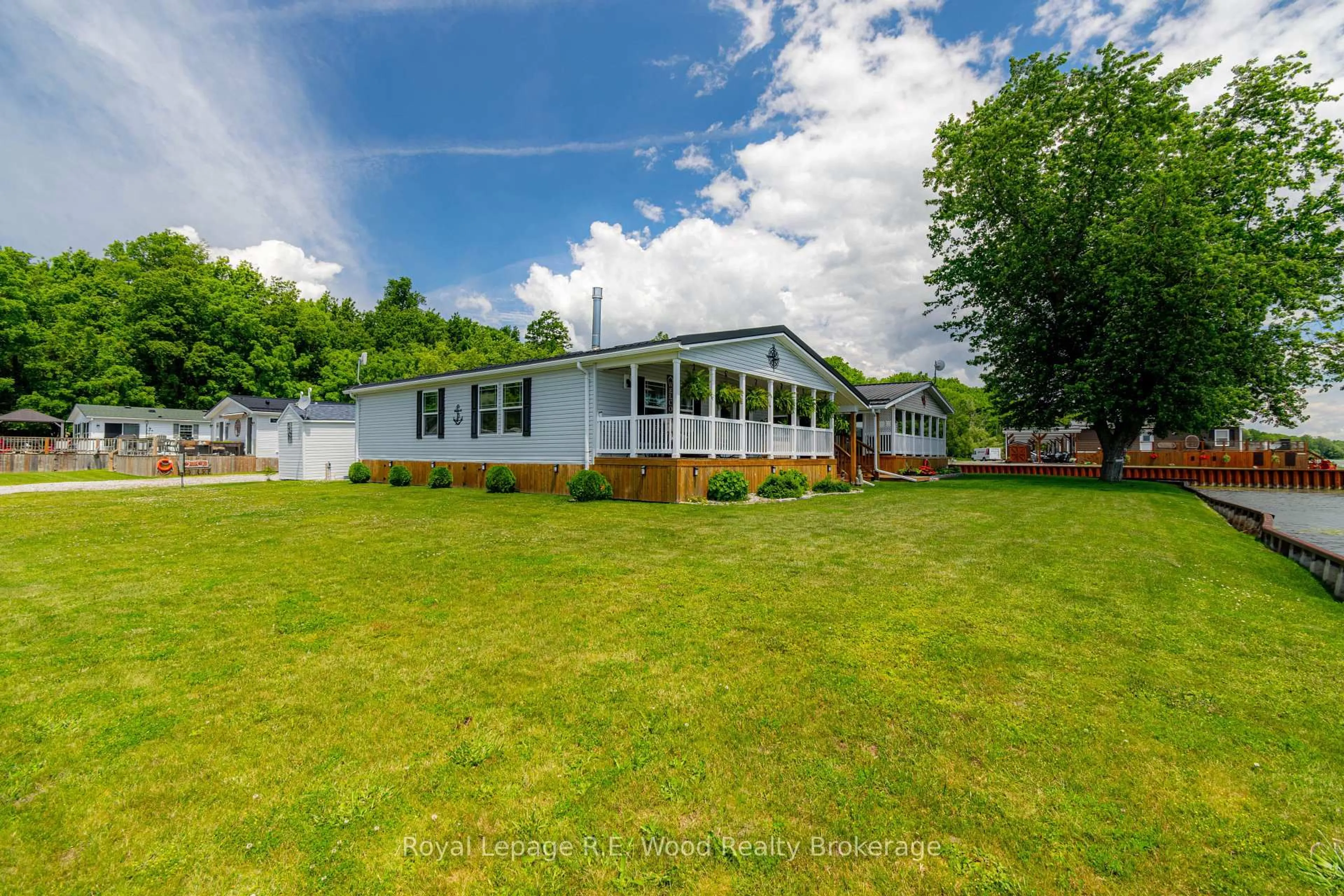 A pic from outside/outdoor area/front of a property/back of a property/a pic from drone, water/lake/river/ocean view for 340 Front Rd #84, Norfolk Ontario N0E 1P0