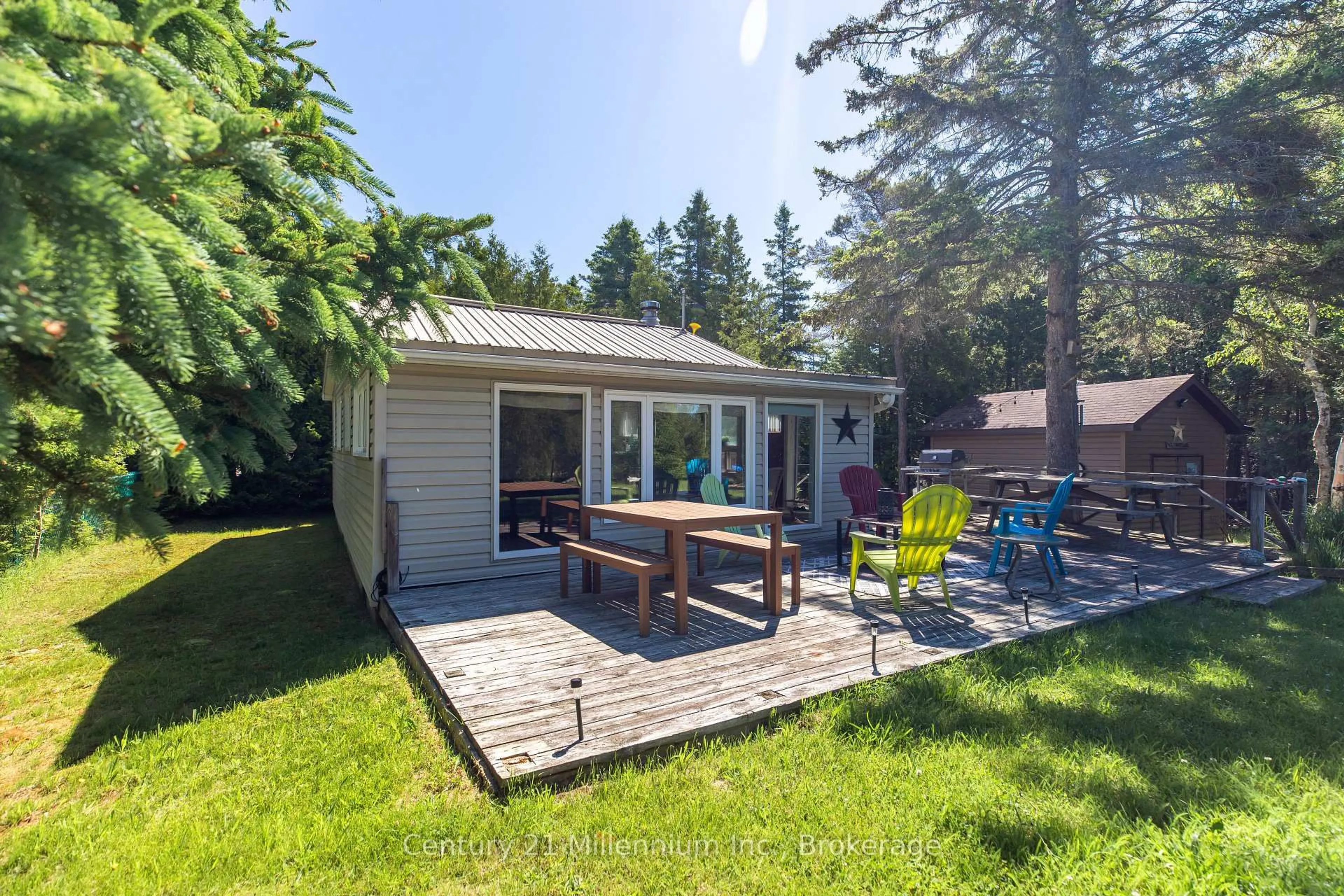 Patio, water/lake/river/ocean view for 1443 Sunset Dr, South Bruce Peninsula Ontario N0H 2T0