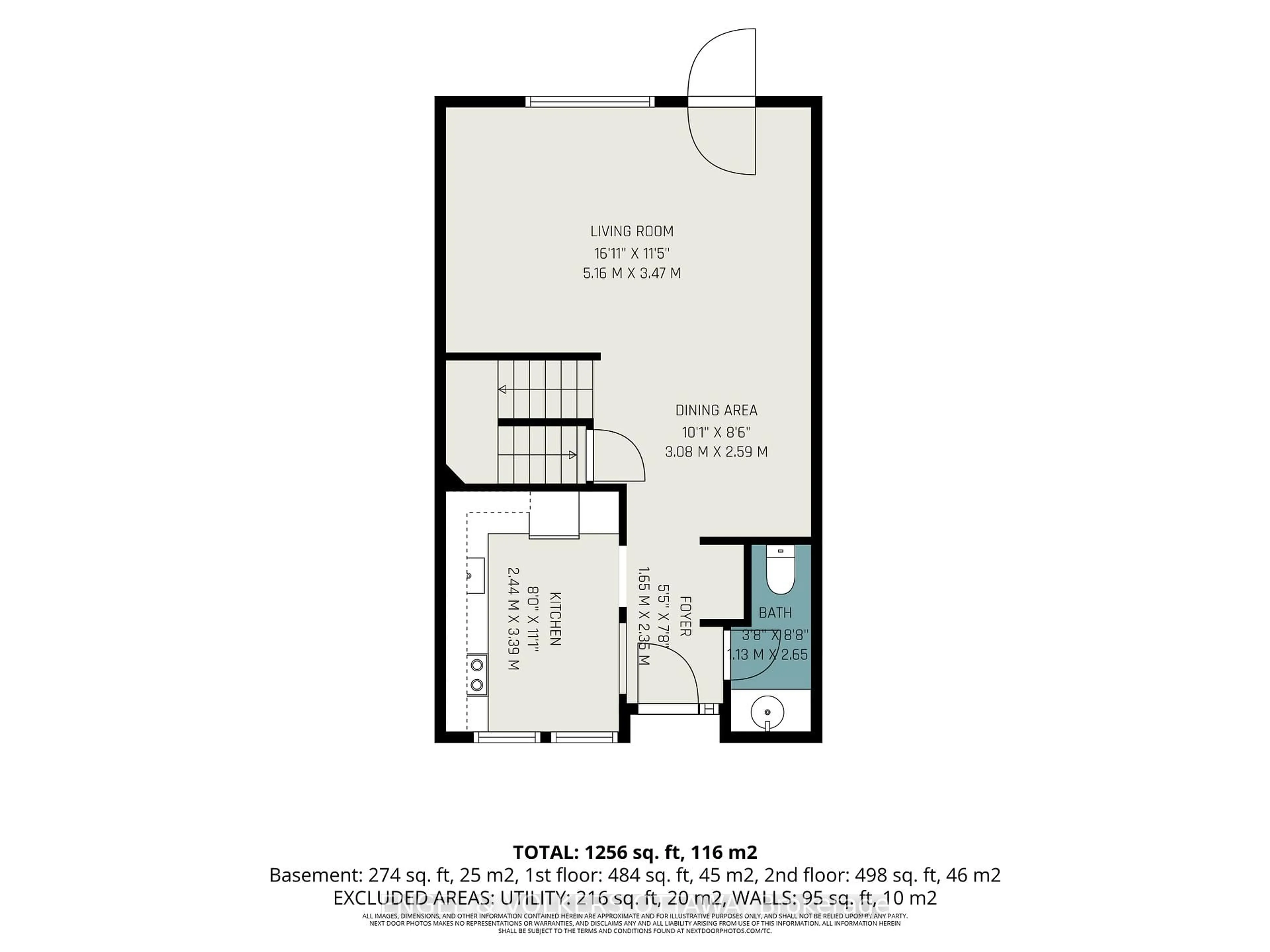 Floor plan for 7882 Jeanne D'arc Blvd #87, Orleans Ontario K1C 2B9