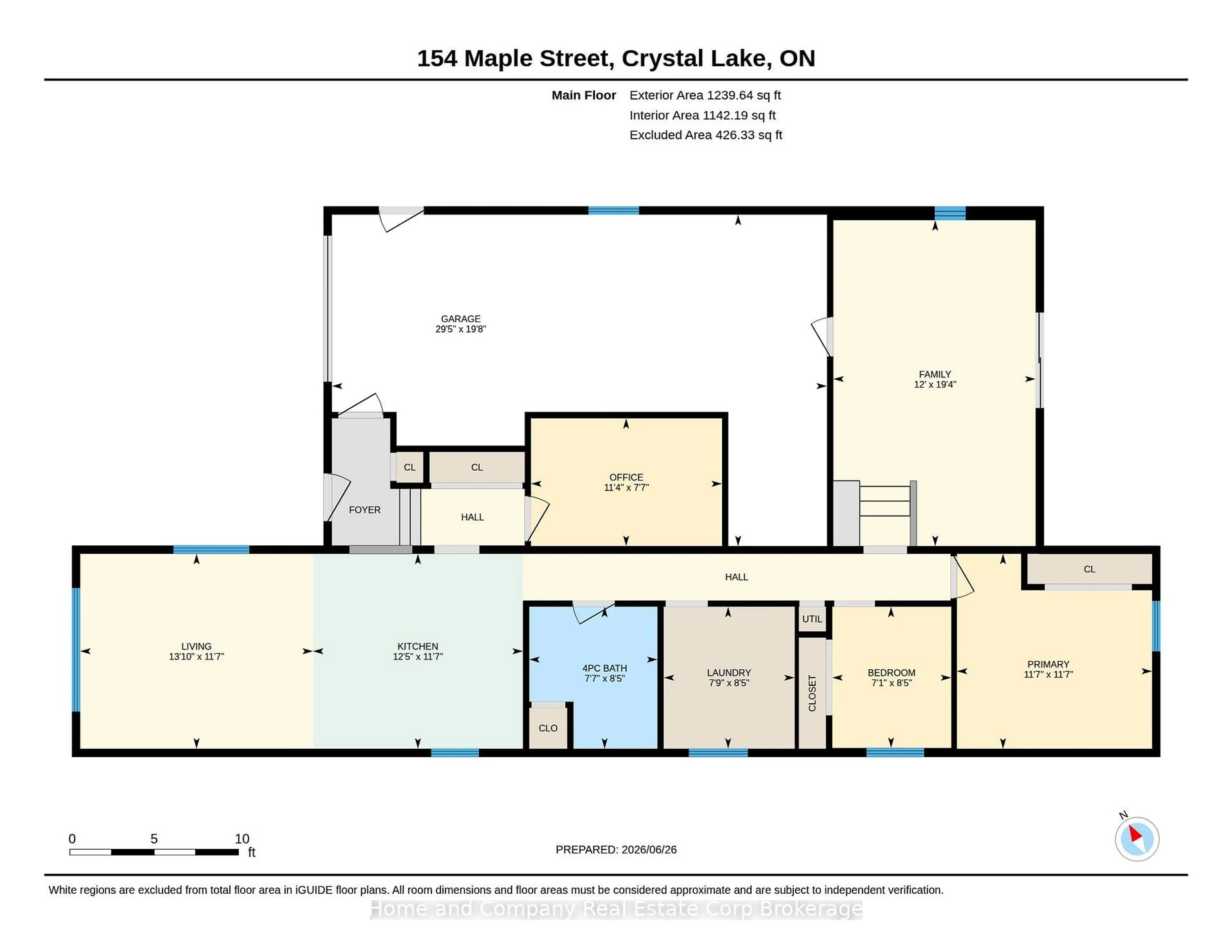 Floor plan for 154 Maple St, Perth East Ontario N5A 6S6