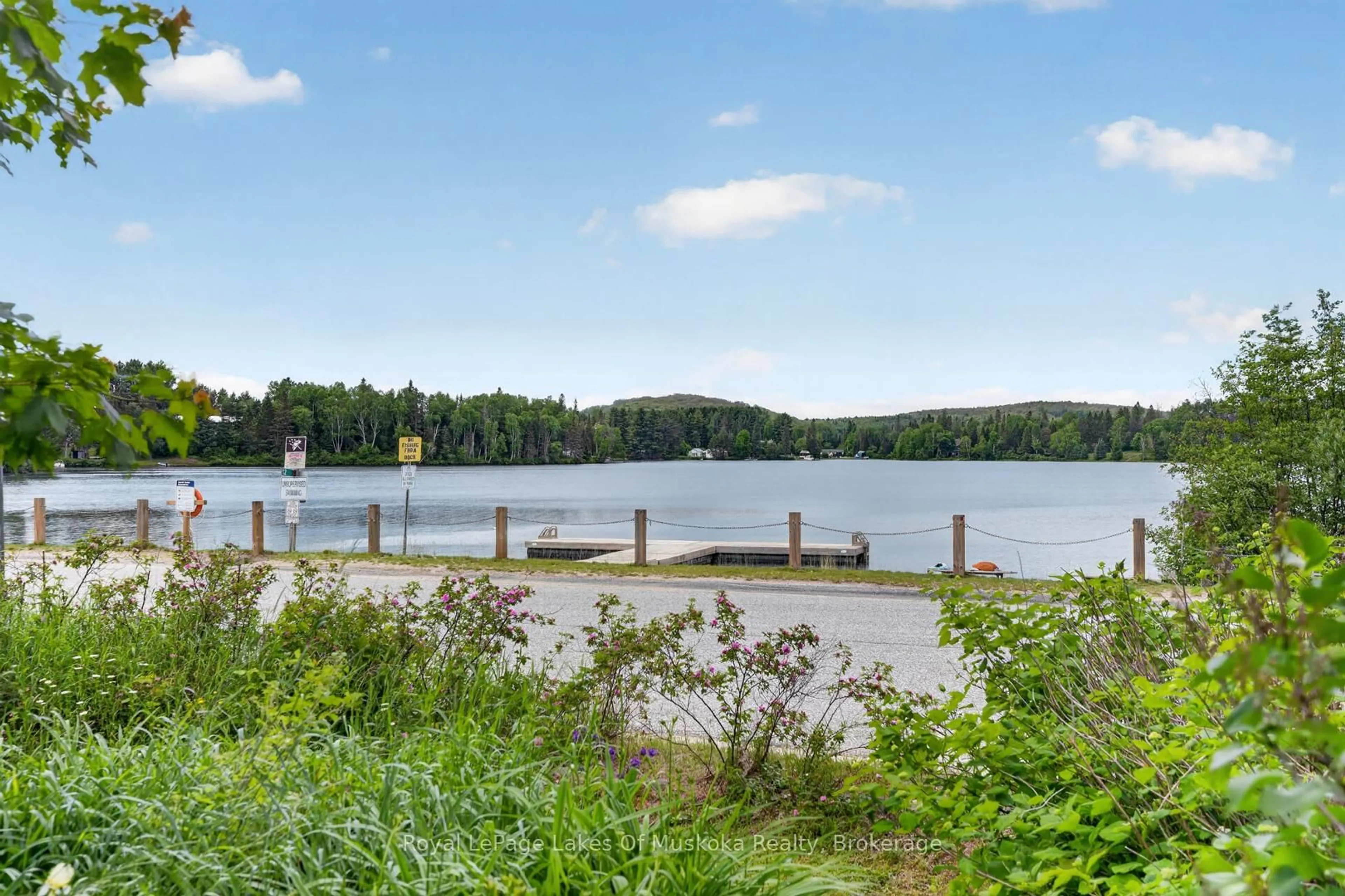 Patio, water/lake/river/ocean view for 21 Lakeview Ave, Kearney Ontario P0A 1M0