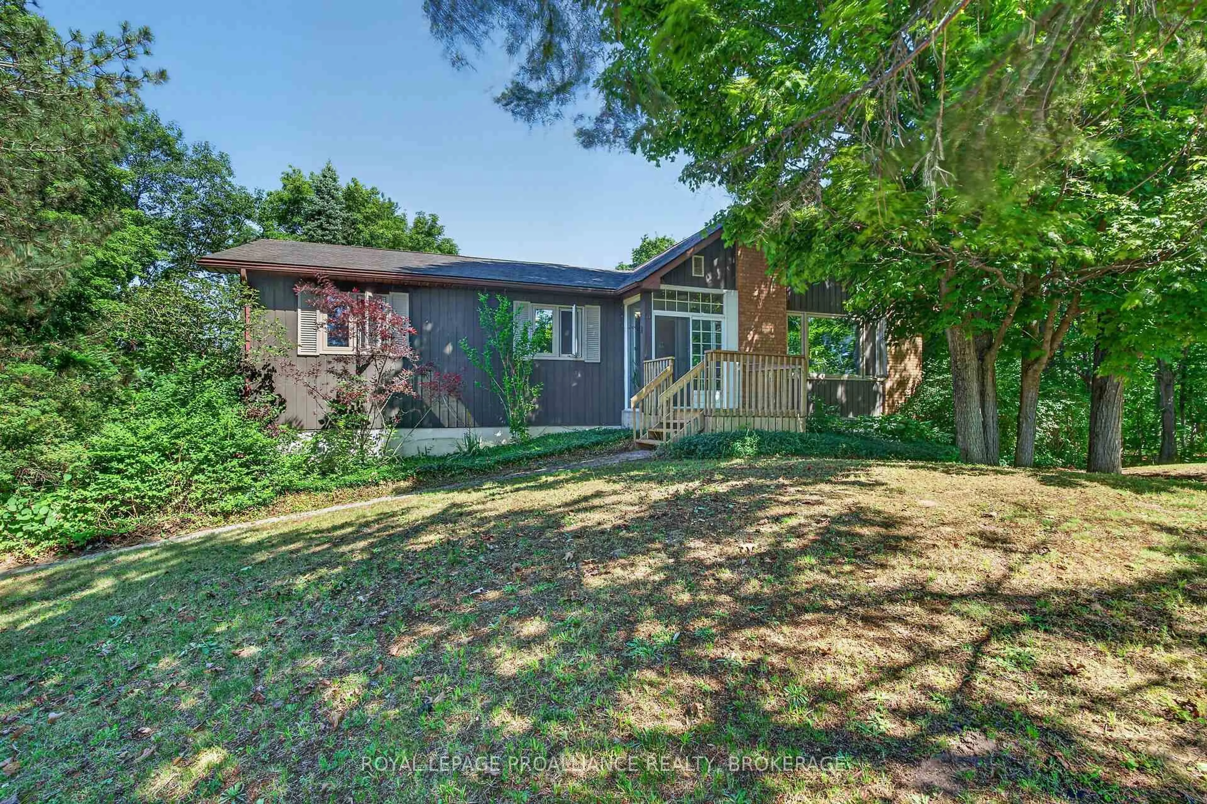 A pic from outside/outdoor area/front of a property/back of a property/a pic from drone, street for 3318 Desert Lake Rd, Verona Ontario K0H 2W0