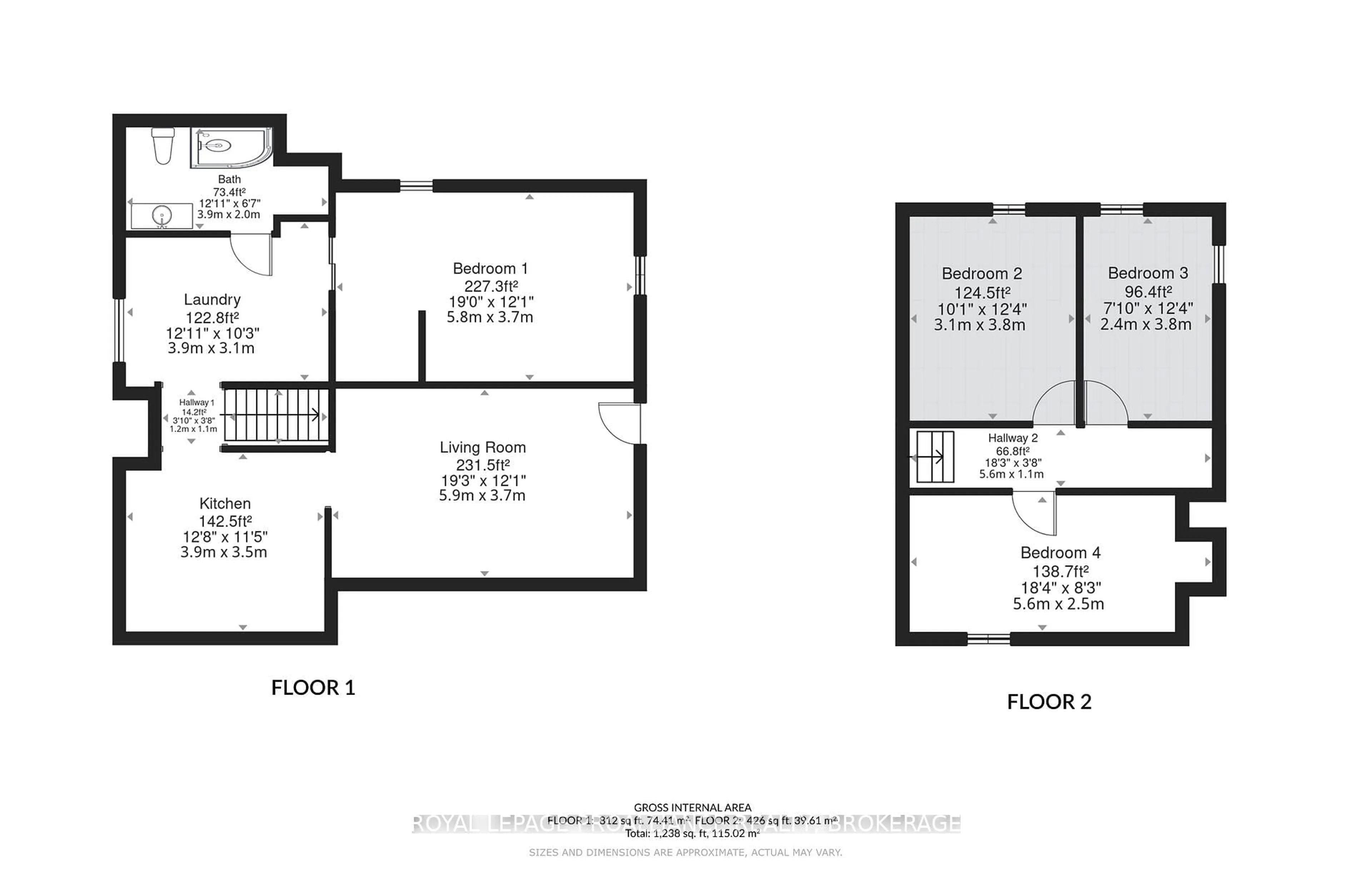 Floor plan for 95 & 97 County Road 4, Bath Ontario K0H 1G0