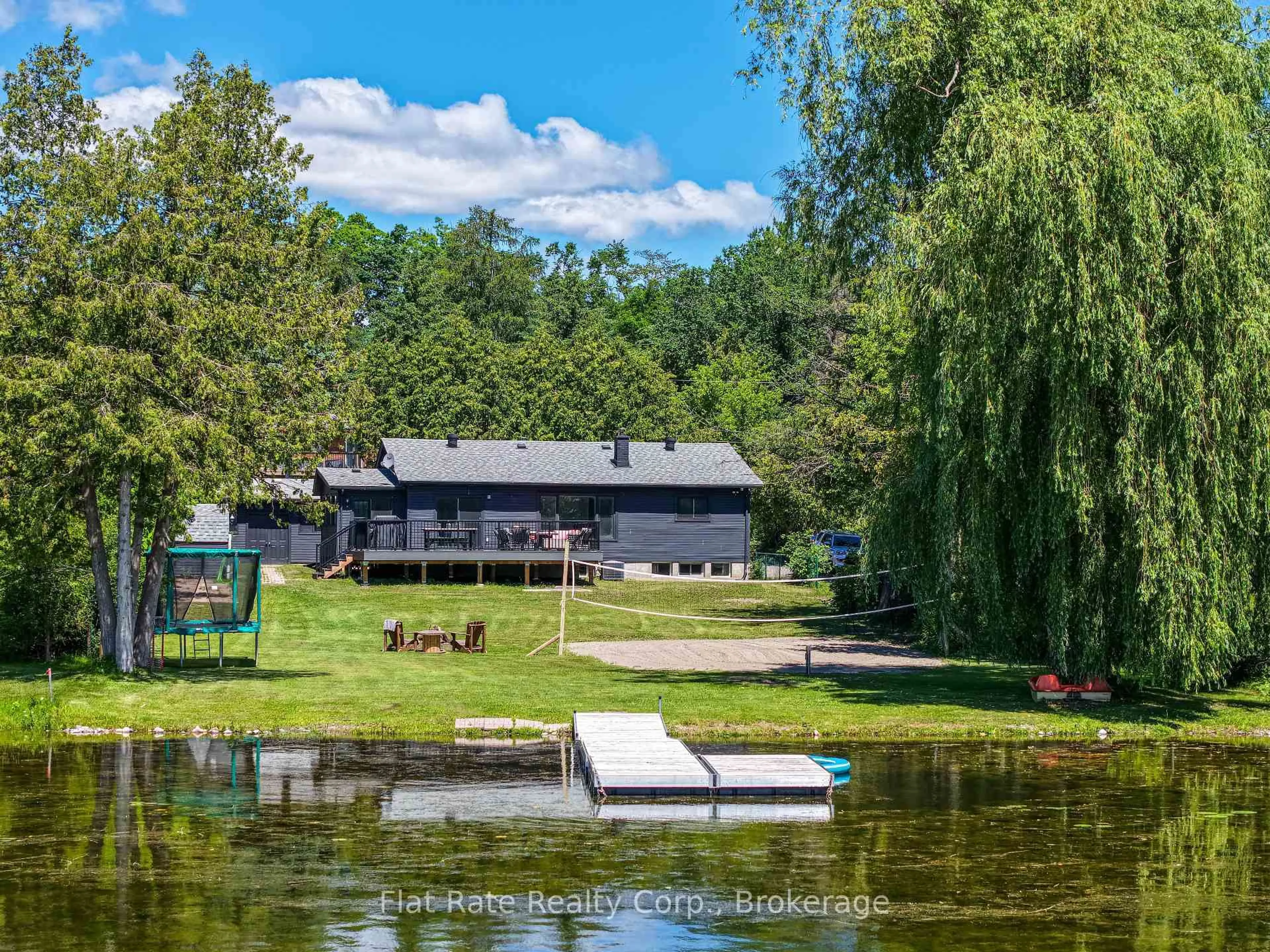 A pic from outside/outdoor area/front of a property/back of a property/a pic from drone, water/lake/river/ocean view for 150 MARYLAND Dr, Selwyn Ontario K9J 6X3