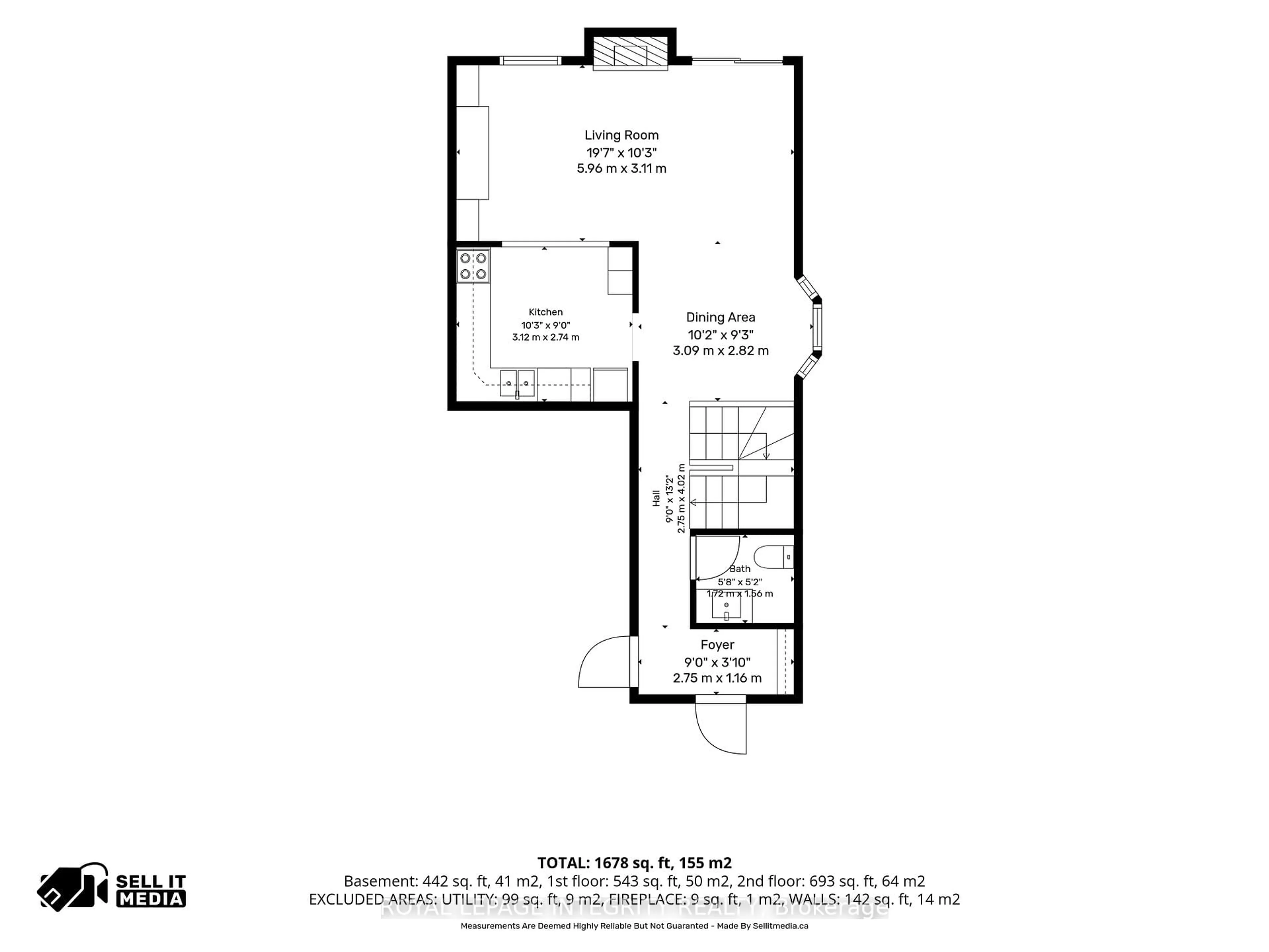 Floor plan for 142 Gladecrest Crt, Ottawa Ontario K2H 9J8