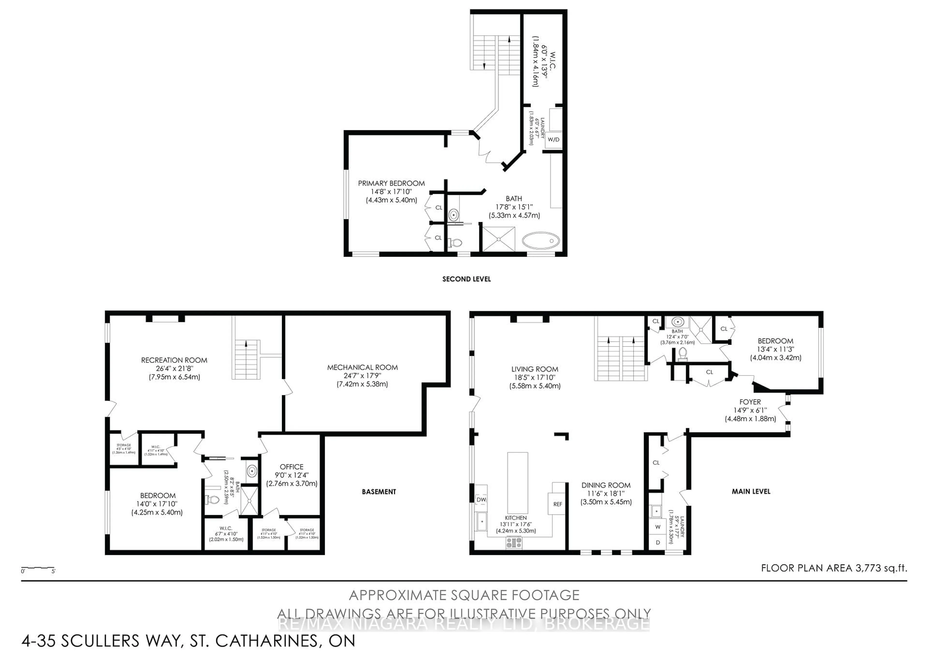 Floor plan for 35 Scullers Way #4, St. Catharines Ontario L2N 7S9