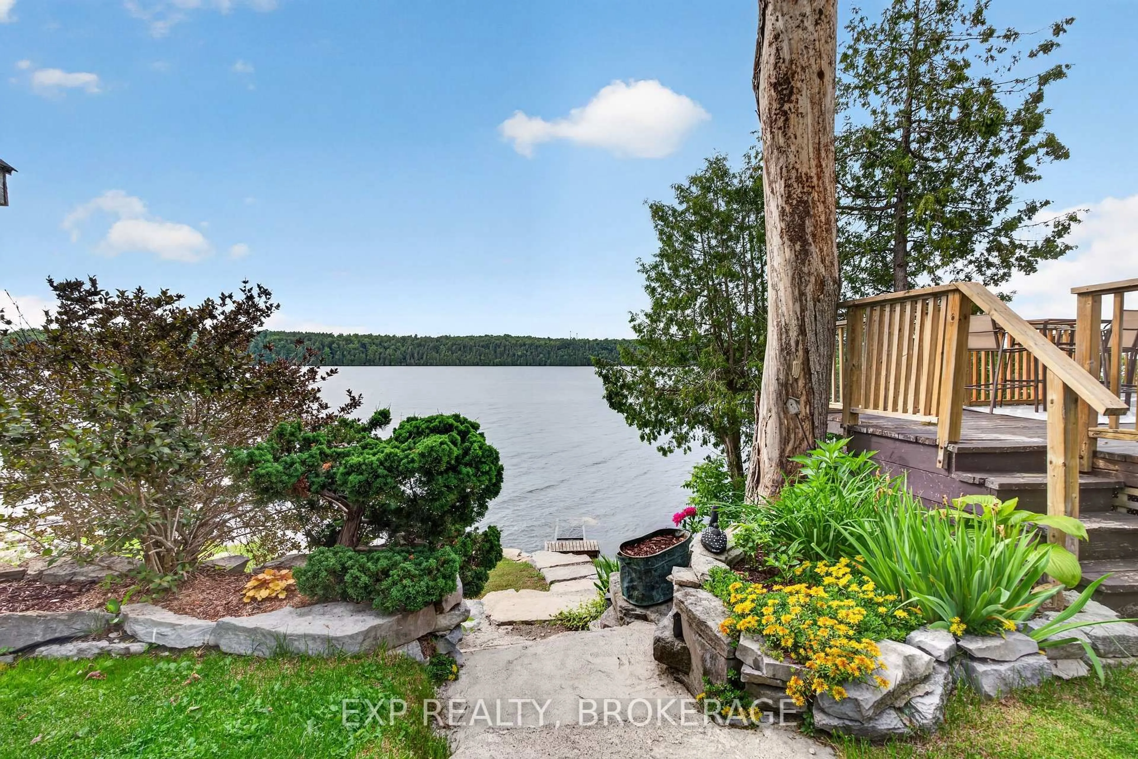 Patio, water/lake/river/ocean view for 1048 LARK Lane, Inverary Ontario K0H 1X0