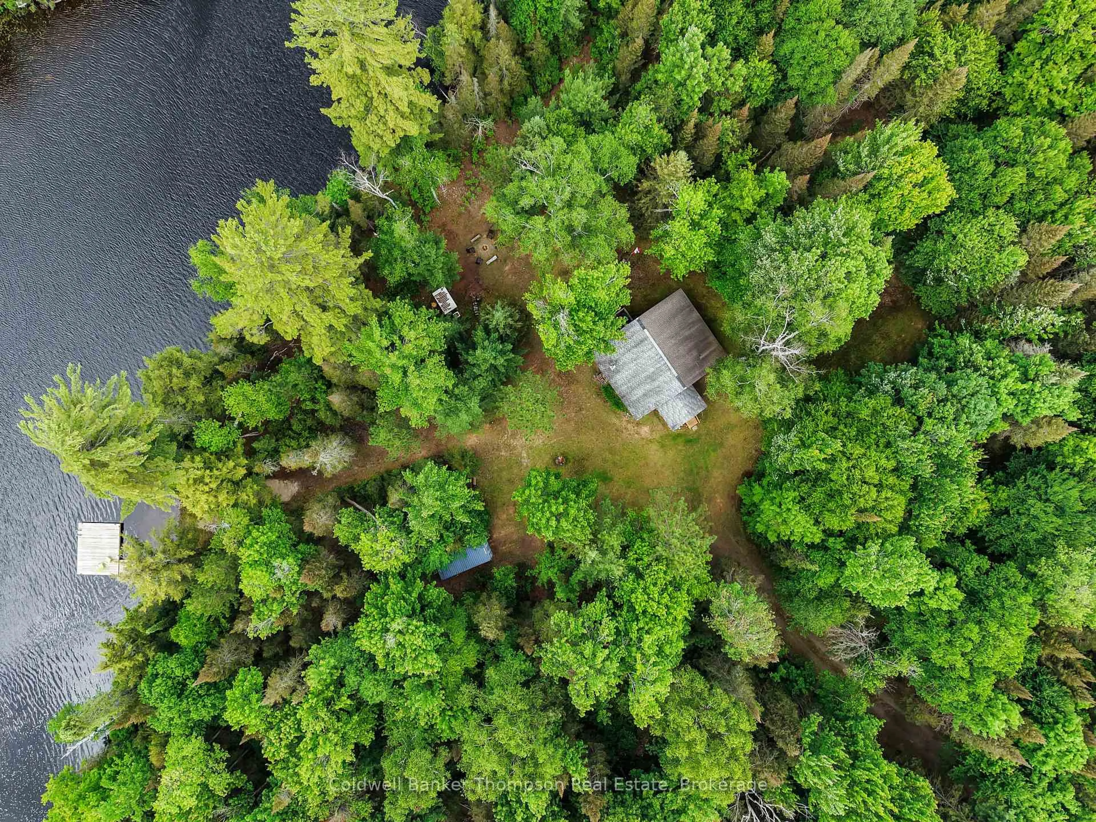 A pic from outside/outdoor area/front of a property/back of a property/a pic from drone, forest/trees view for 358 Pinegrove Rd, Perry Ontario P0A 1M0