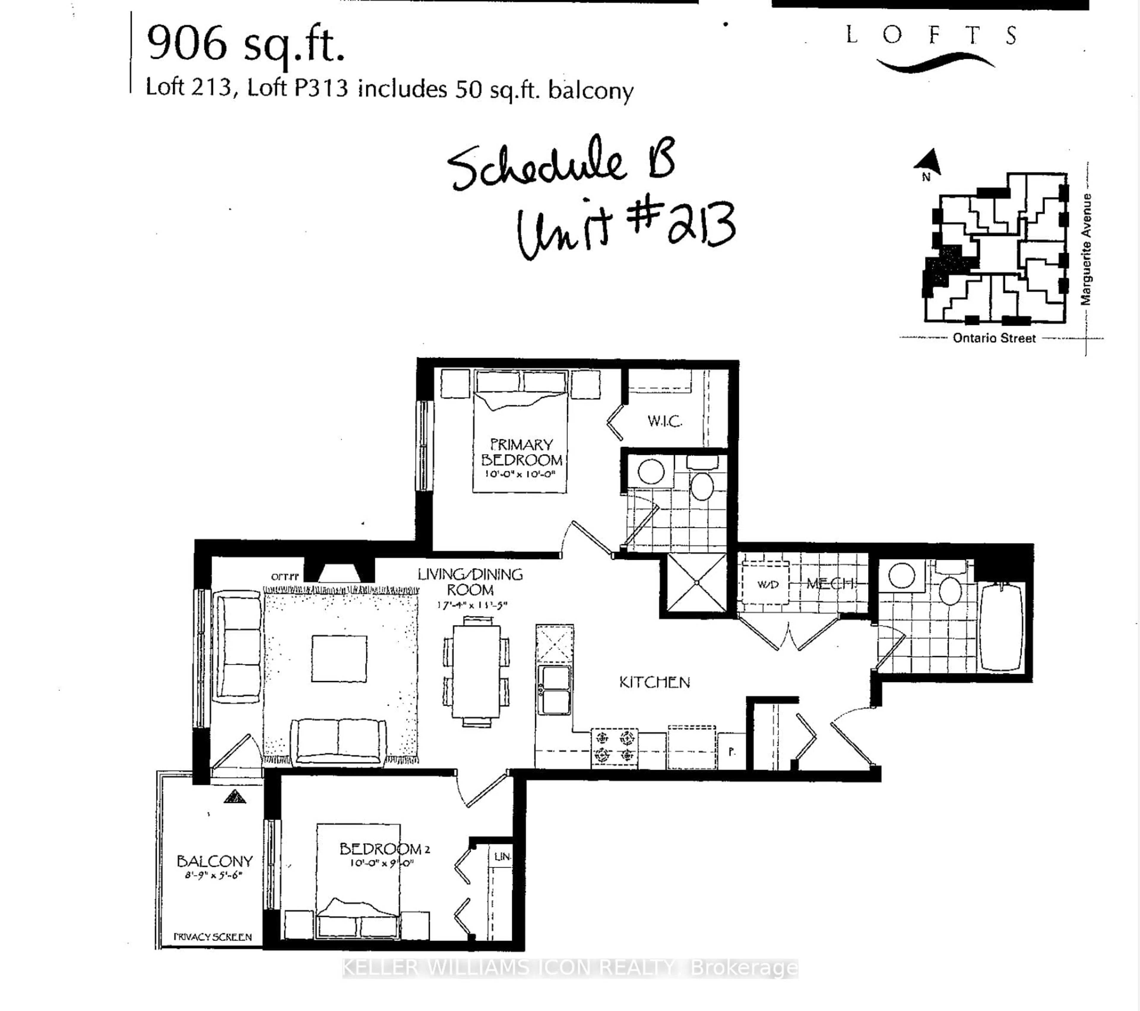 Floor plan for 950 Marguerite Ave #213, Ottawa Ontario K1K 3T8
