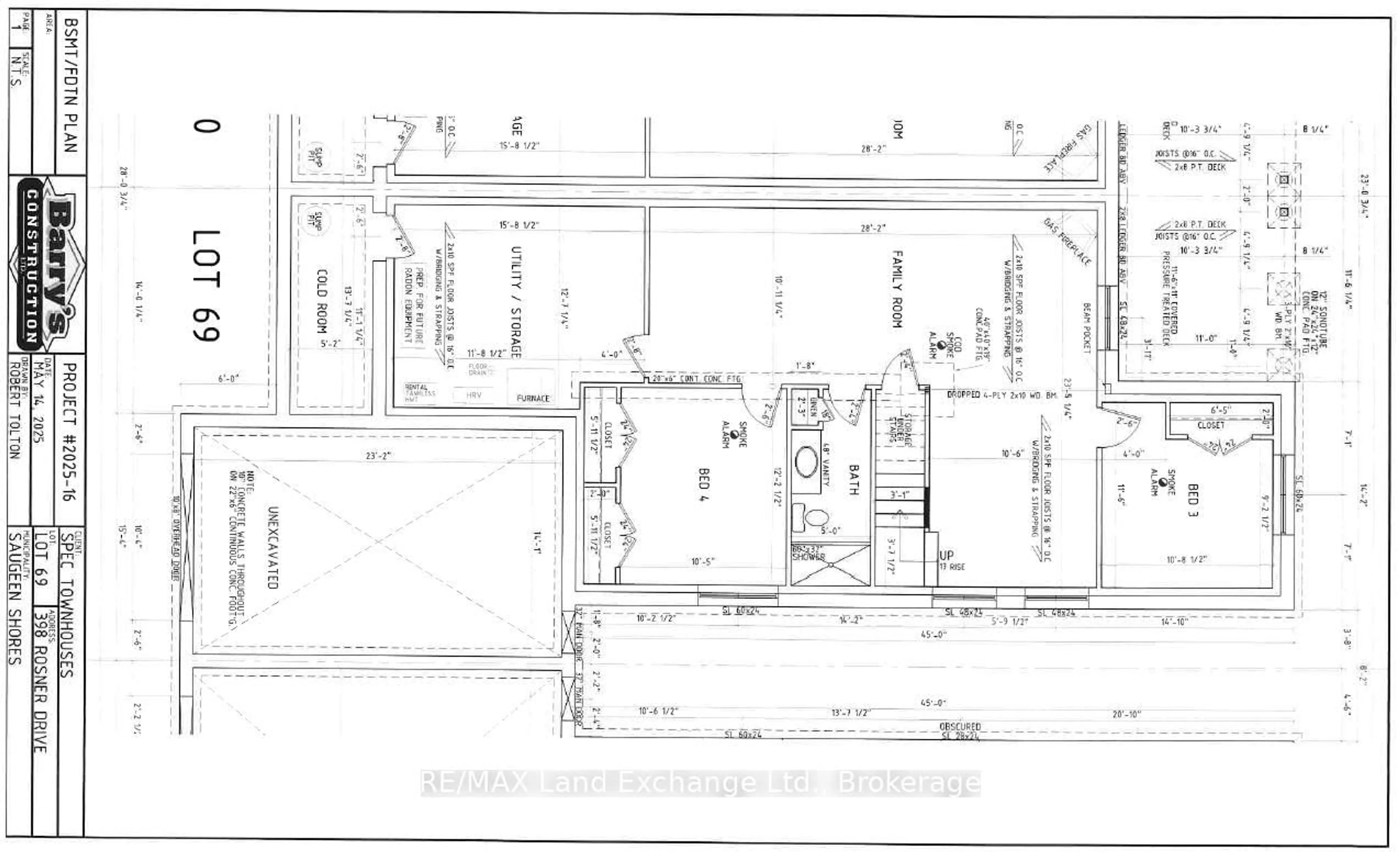 Floor plan for 398 Rosner Dr, Saugeen Shores Ontario N0H 2C8