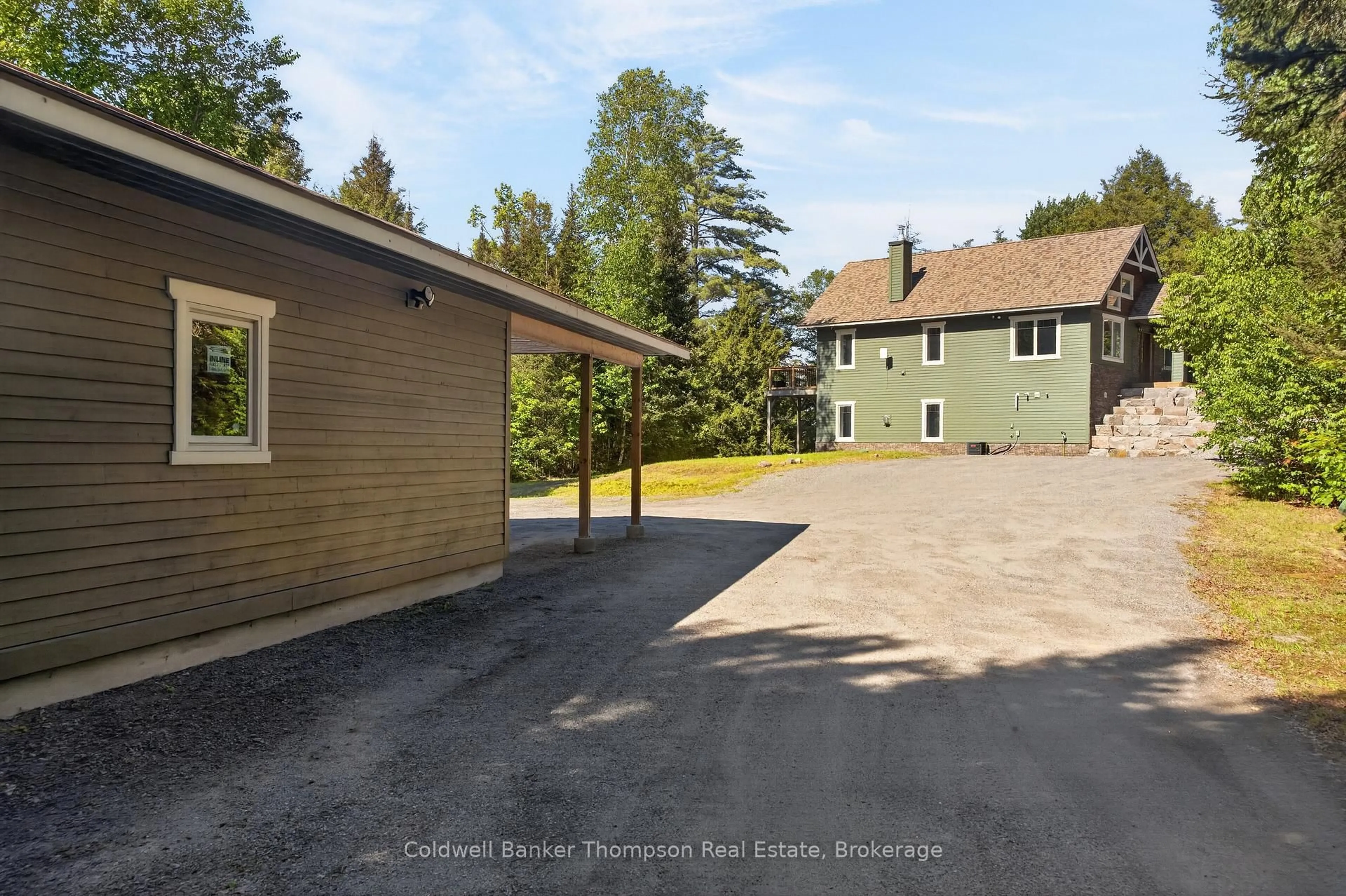 A pic from outside/outdoor area/front of a property/back of a property/a pic from drone, street for 376 Pinegrove Rd, Perry Ontario P0A 1J0
