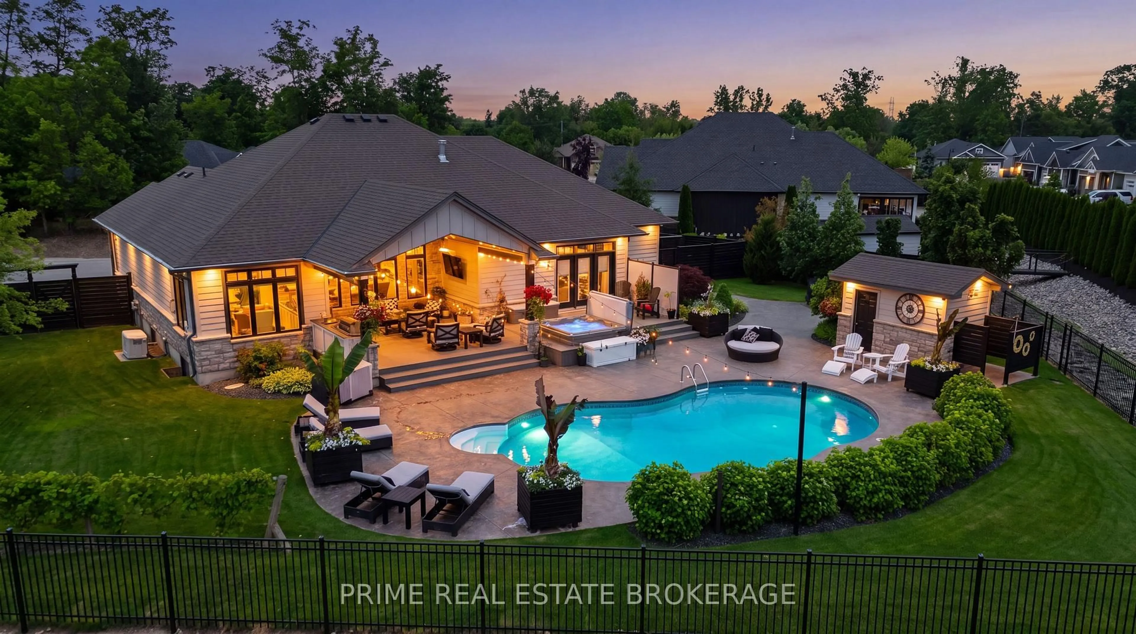 A pic from outside/outdoor area/front of a property/back of a property/a pic from drone, water/lake/river/ocean view for 34 Erin Pl, Lambton Shores Ontario N0M 1T0