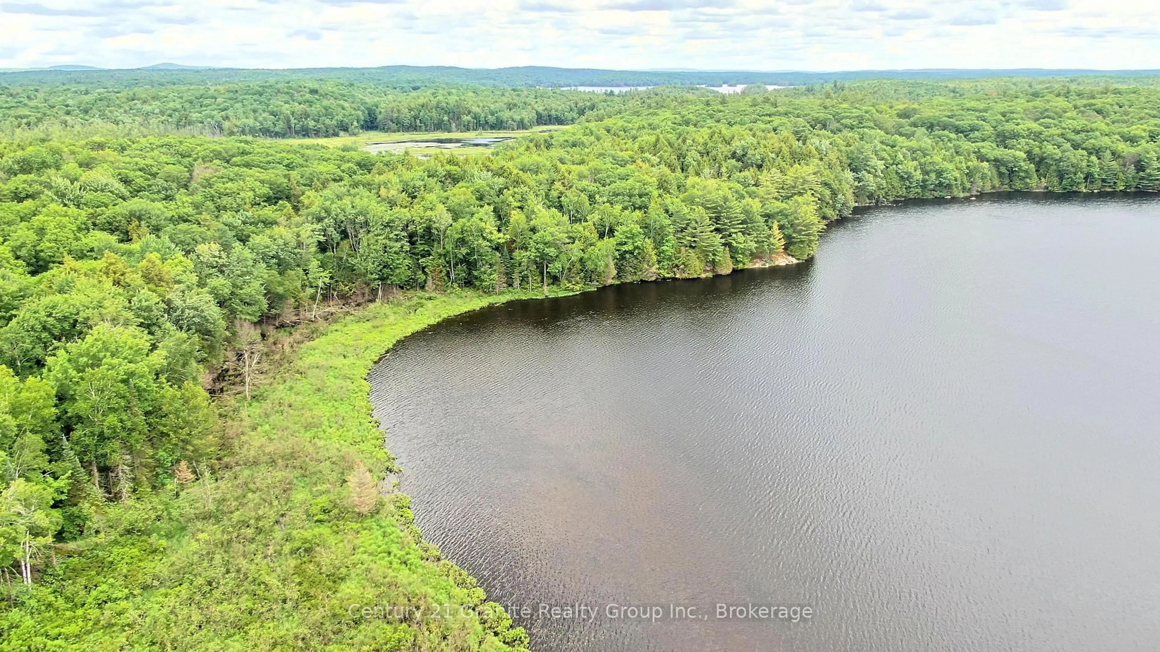 A pic from outside/outdoor area/front of a property/back of a property/a pic from drone, water/lake/river/ocean view for 0 West Eels Lake Rd, North Kawartha Ontario K0L 1A0