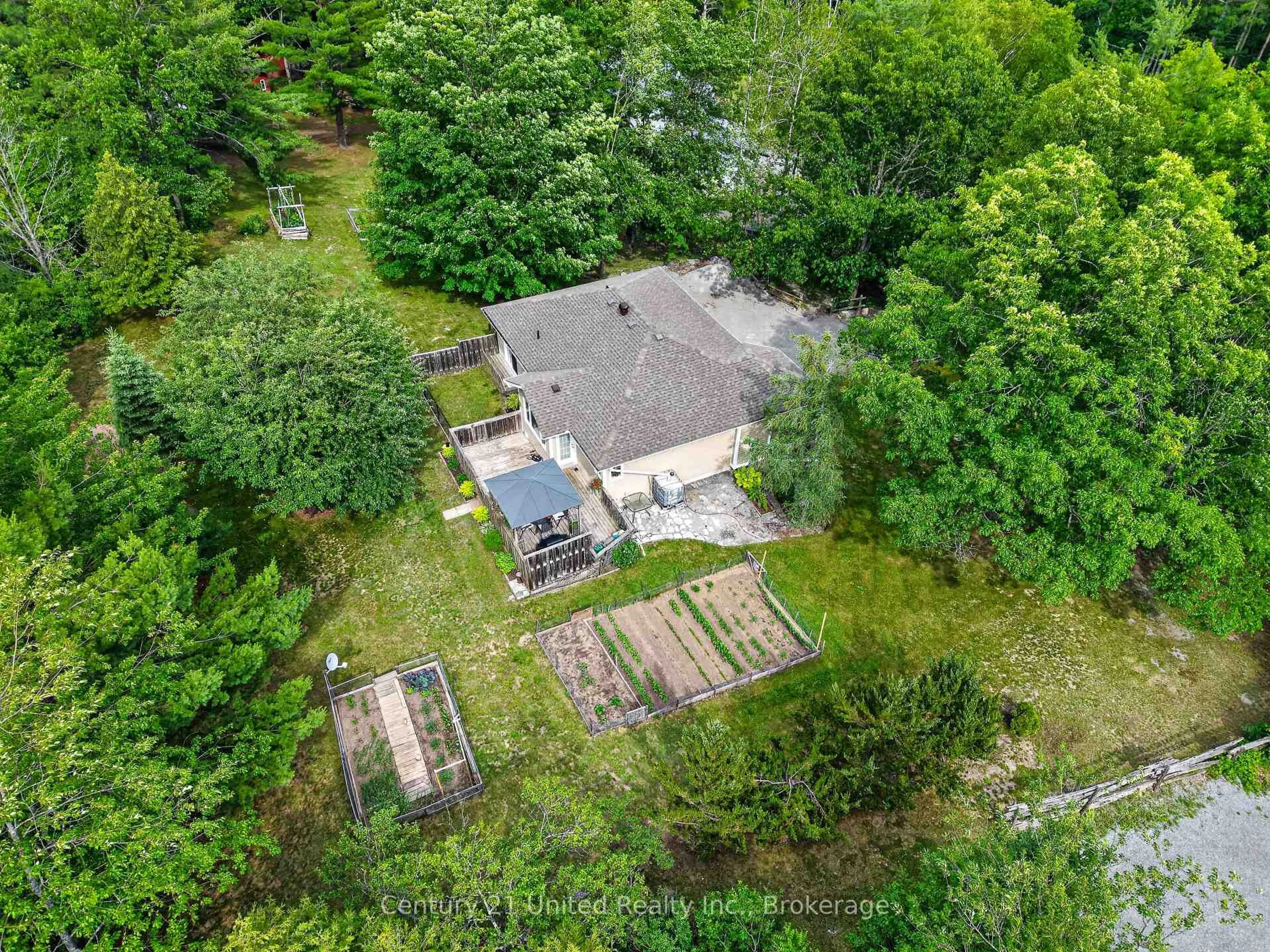 A pic from outside/outdoor area/front of a property/back of a property/a pic from drone, forest/trees view for 3034 Clear Lake Rd, Selwyn Ontario K0L 2H0