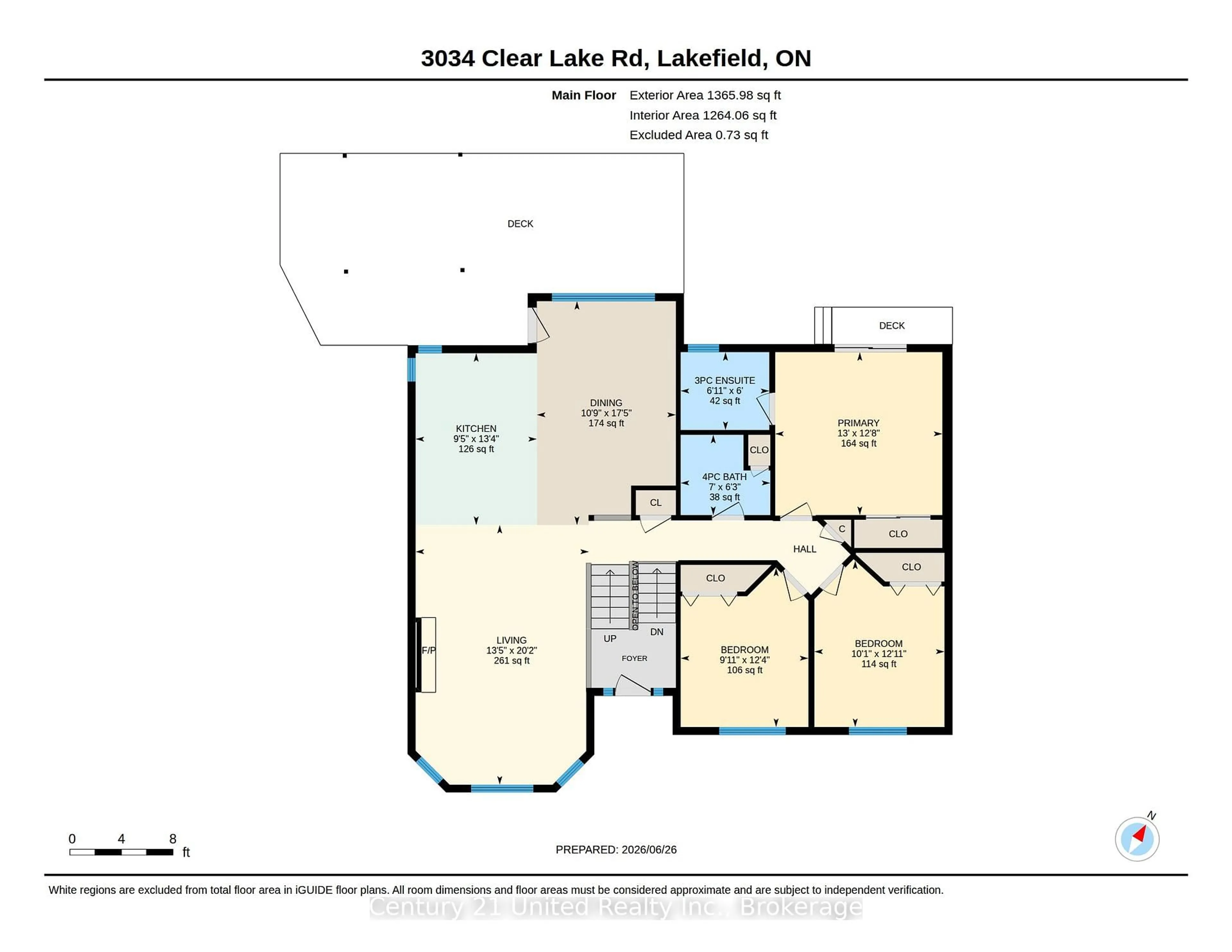 Floor plan for 3034 Clear Lake Rd, Selwyn Ontario K0L 2H0