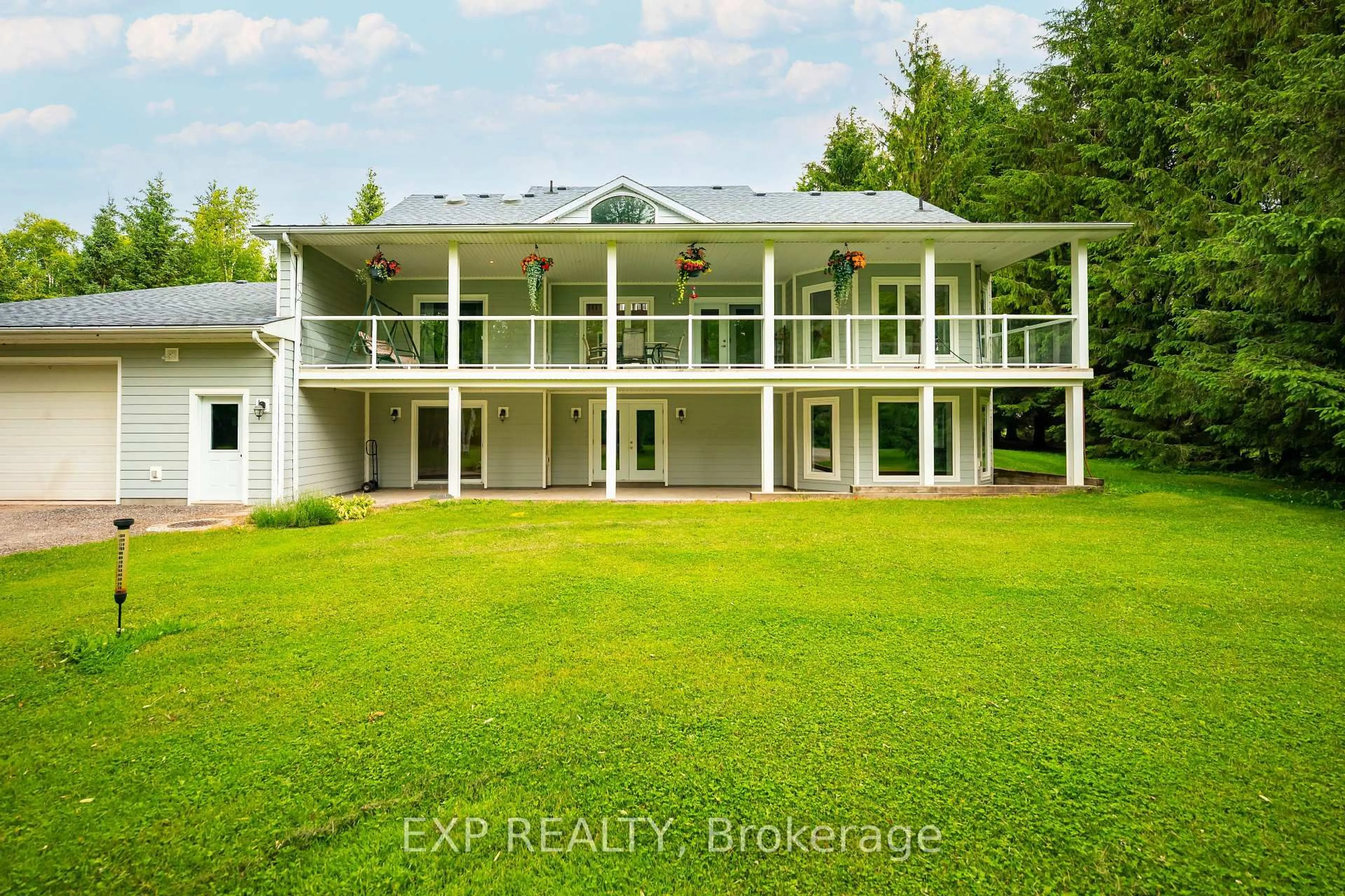 A pic from outside/outdoor area/front of a property/back of a property/a pic from drone, water/lake/river/ocean view for 282262 Concession Rd 4-5, East Luther Grand Valley Ontario L9W 0W4
