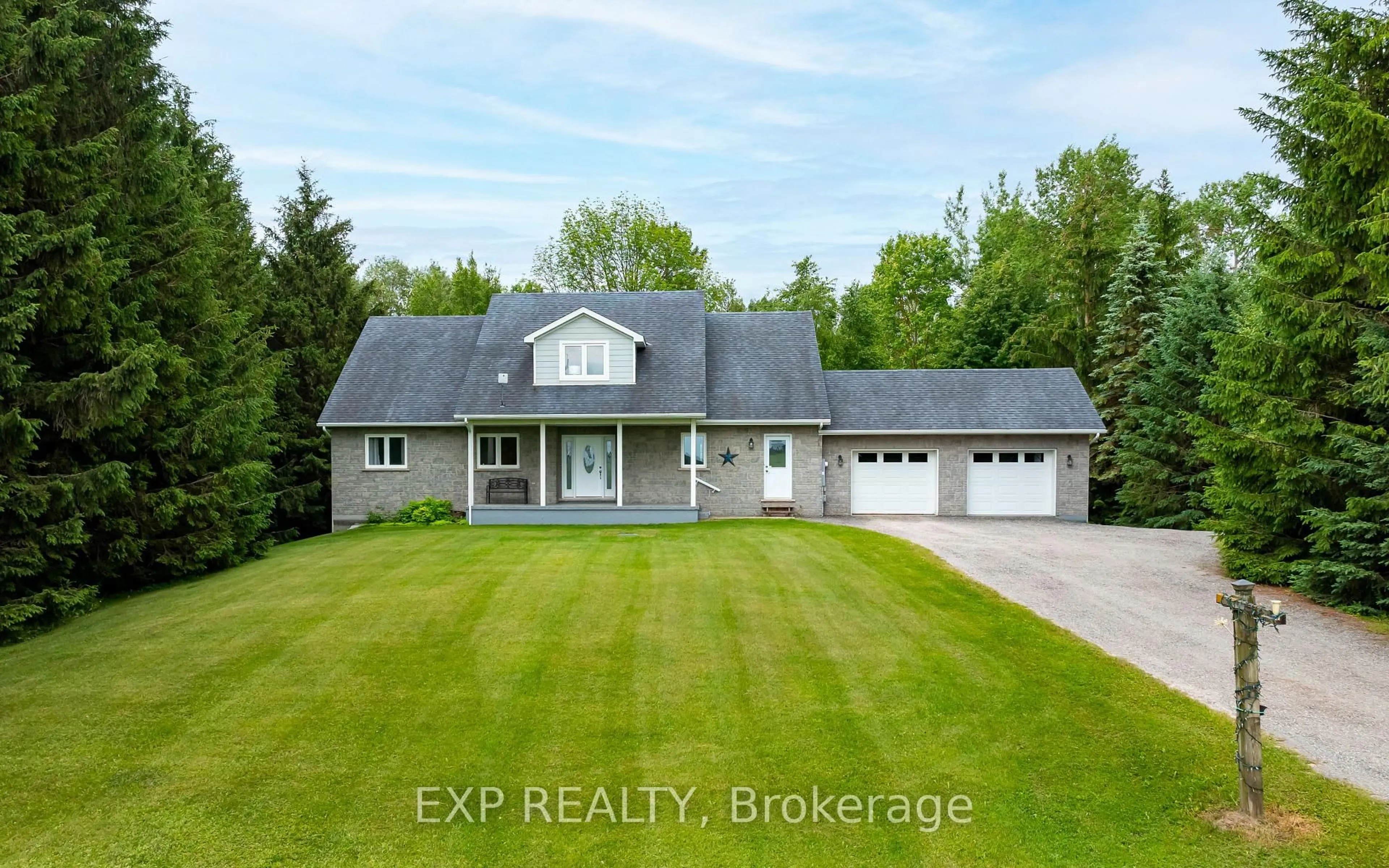 A pic from outside/outdoor area/front of a property/back of a property/a pic from drone, street for 282262 Concession Rd 4-5, East Luther Grand Valley Ontario L9W 0W4